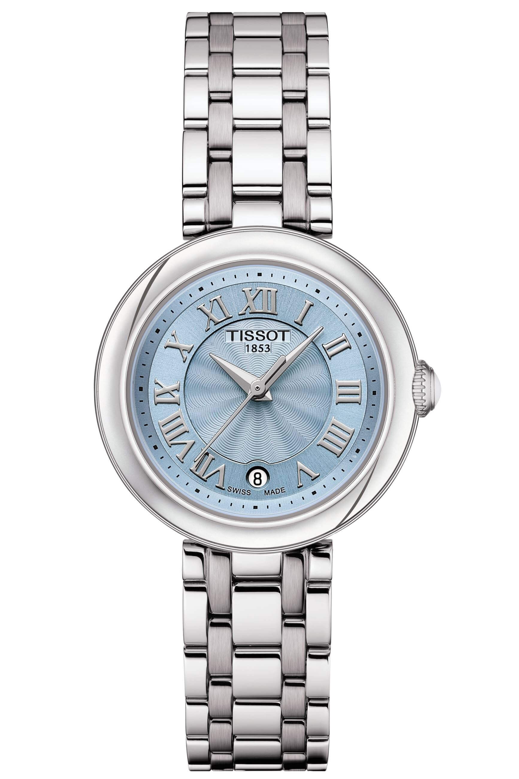 TISSOT -Bellissima Small Lady Ladies' Watch Blue Silver Quartz Sapphire Crystal 26mm- T126.010.11.133.00