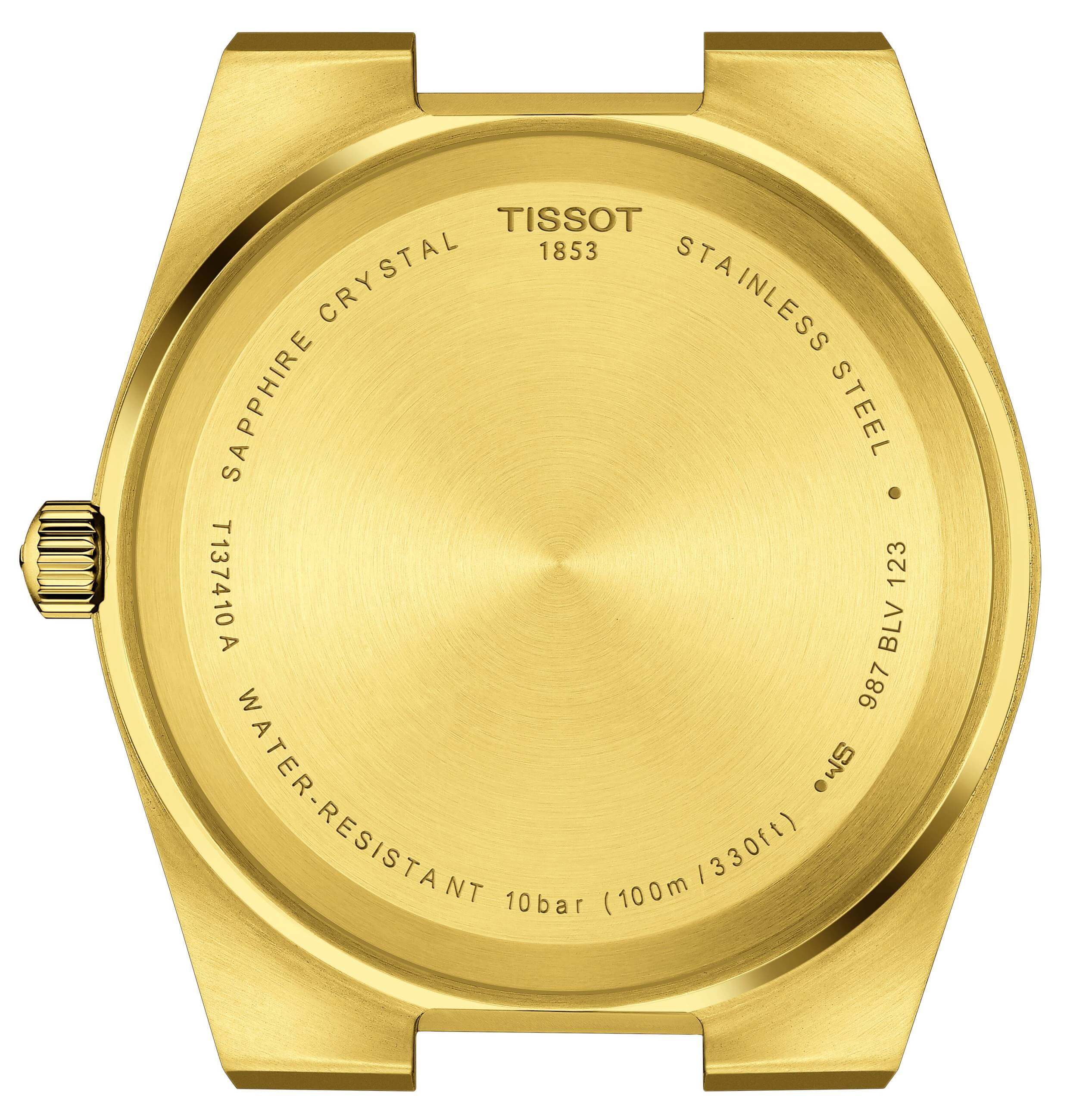 TISSOT -PRX Herrenuhr Gold Quarz Datum 40mm- T137.410.33.021.00