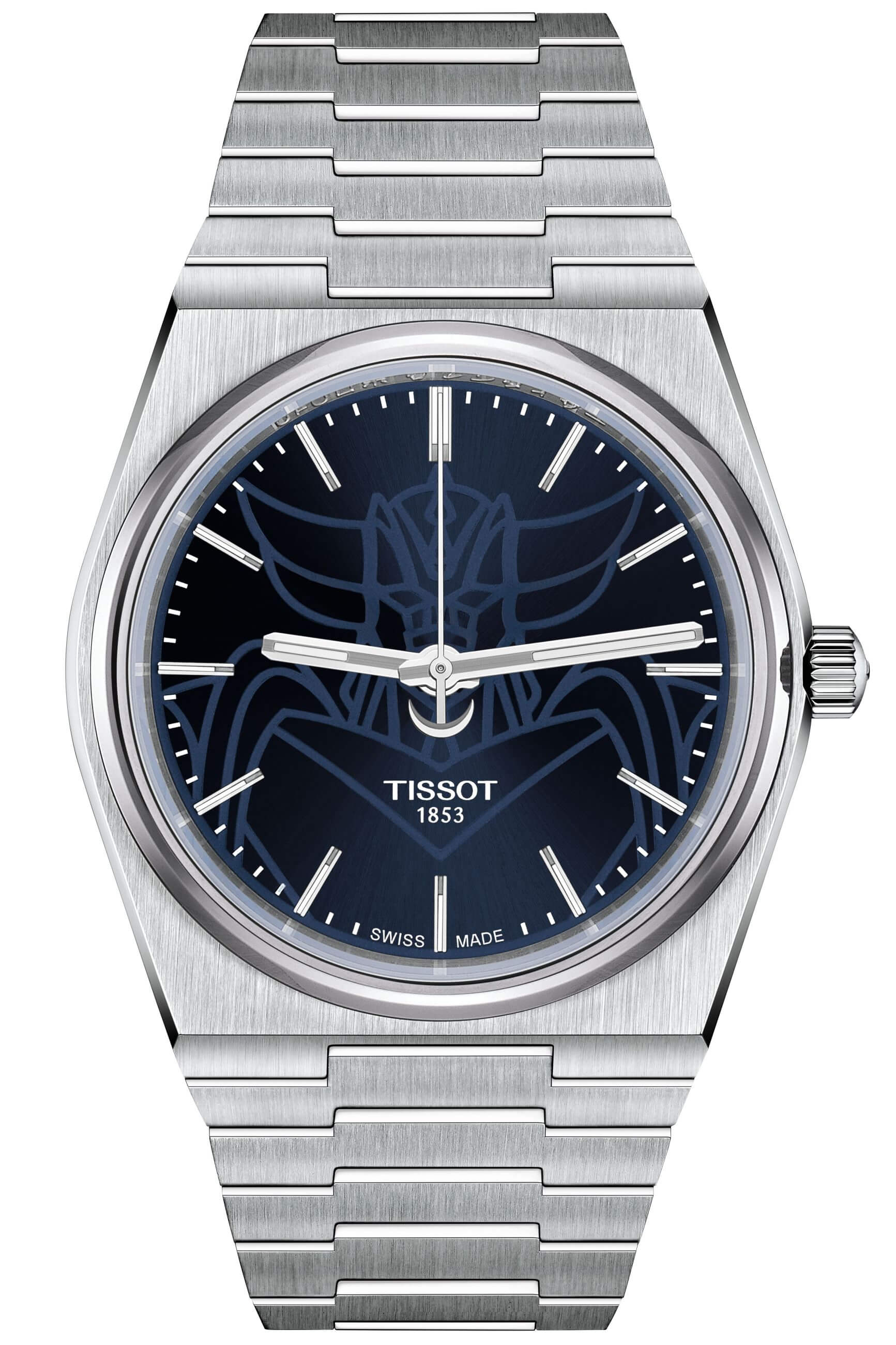 TISSOT -PRX UFO Robot Grendizer Men's Watch Silver Blue Automatic Sapphire Crystal 40mm- T137.407.11.041.02