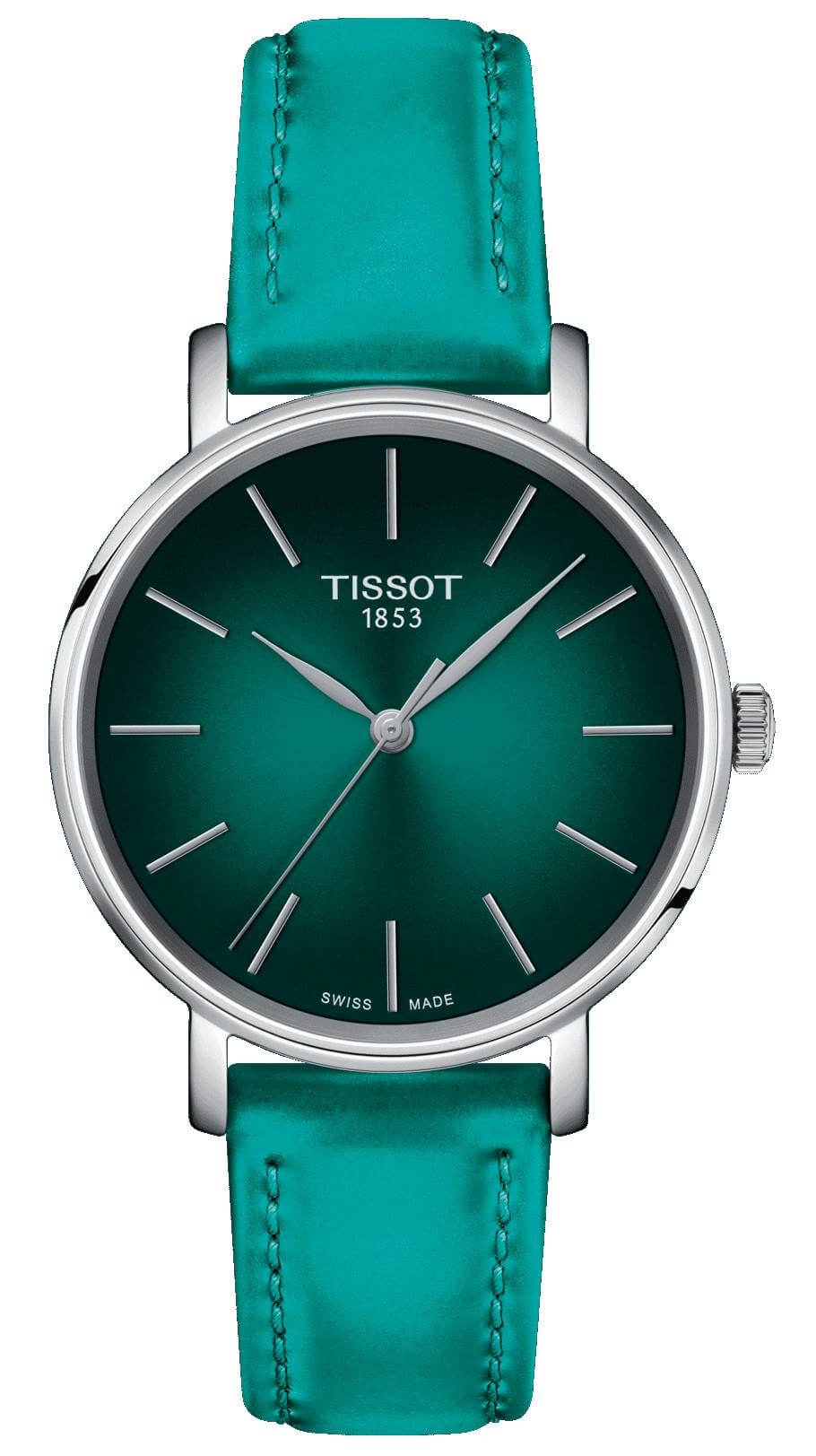 TISSOT -Everytime Lady Ladies' Watch Turquoise Black Quartz 34mm- T143.210.17.091.00