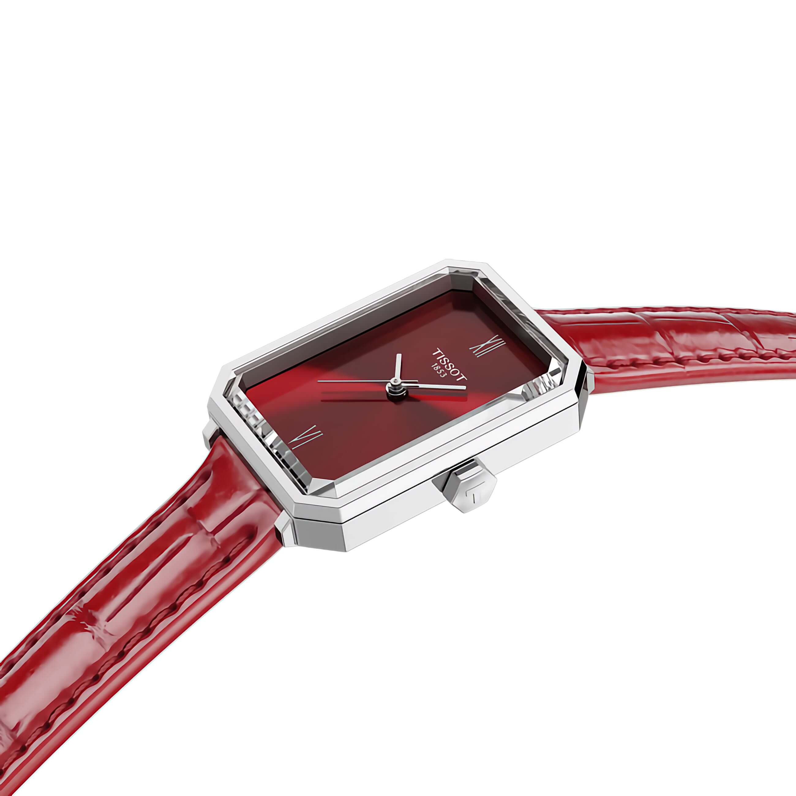 TISSOT -SRV Damenuhr Rot Saphirglas Quarz 30mm- T160.110.16.423.00