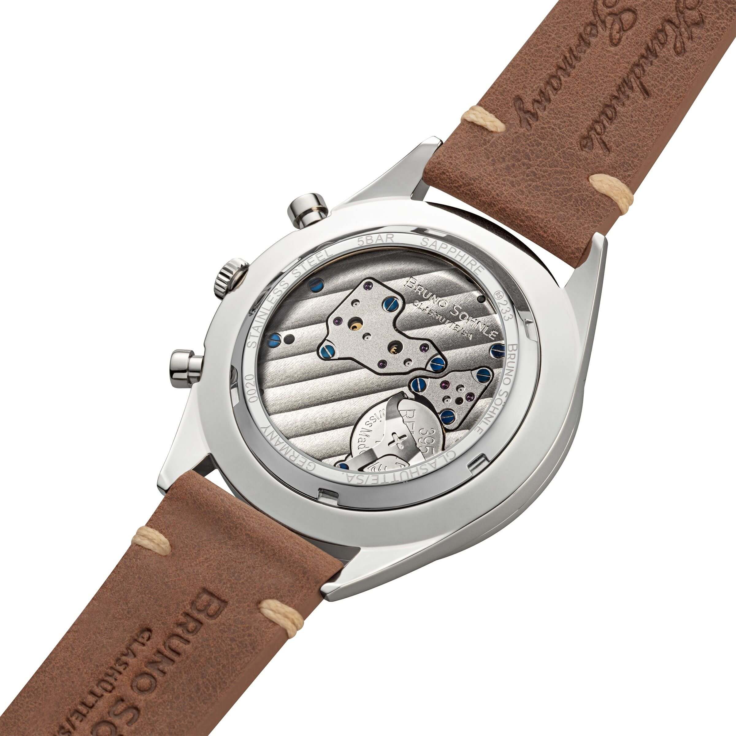 Bruno Söhnle -Merano men's watch brown green chronograph quartz sapphire crystal 40mm- 17-13233-441