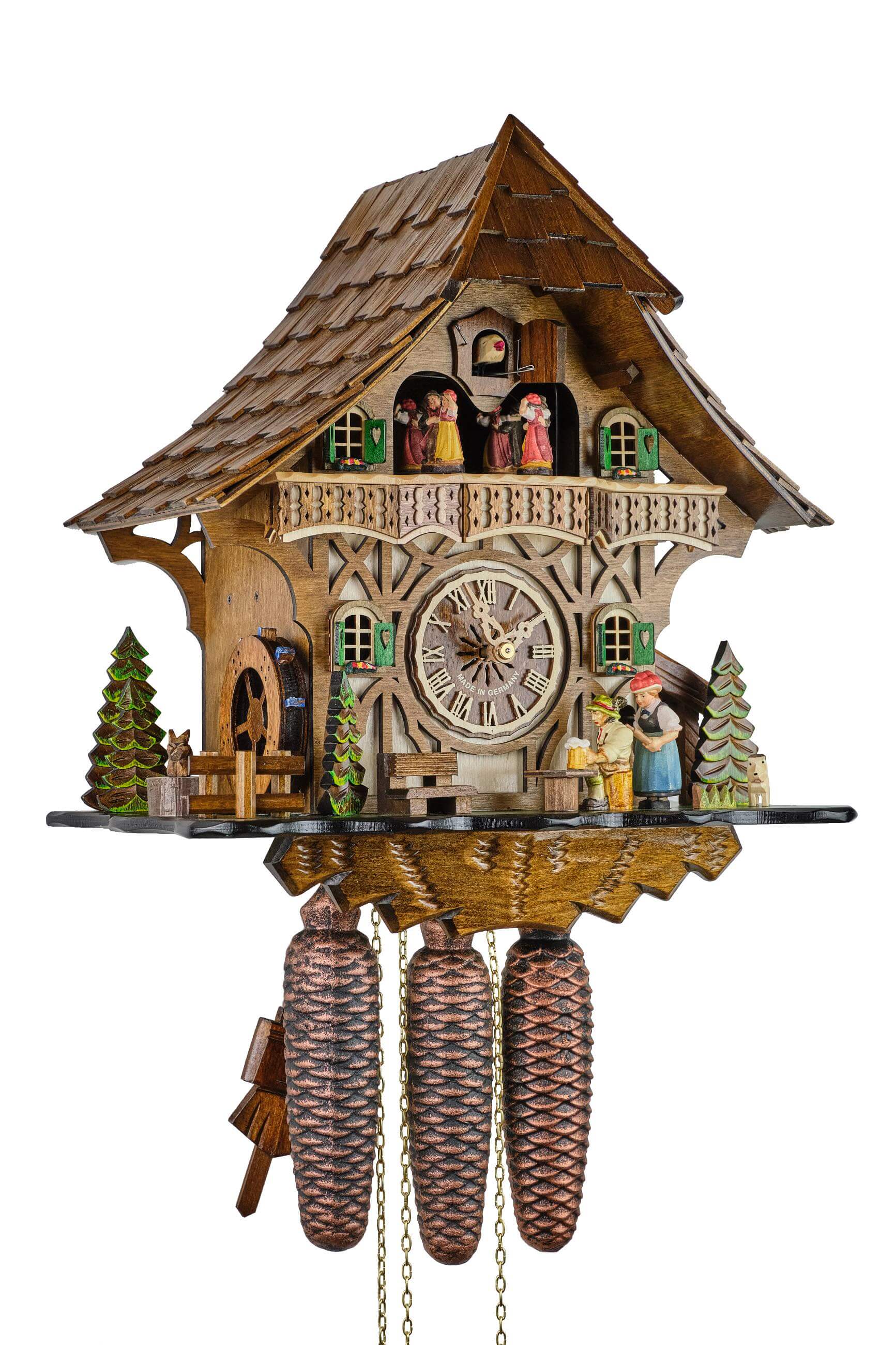 Engstler -Cuckoo clock 8 days movement music rolling pin woman 37cm- 49615/8 MT