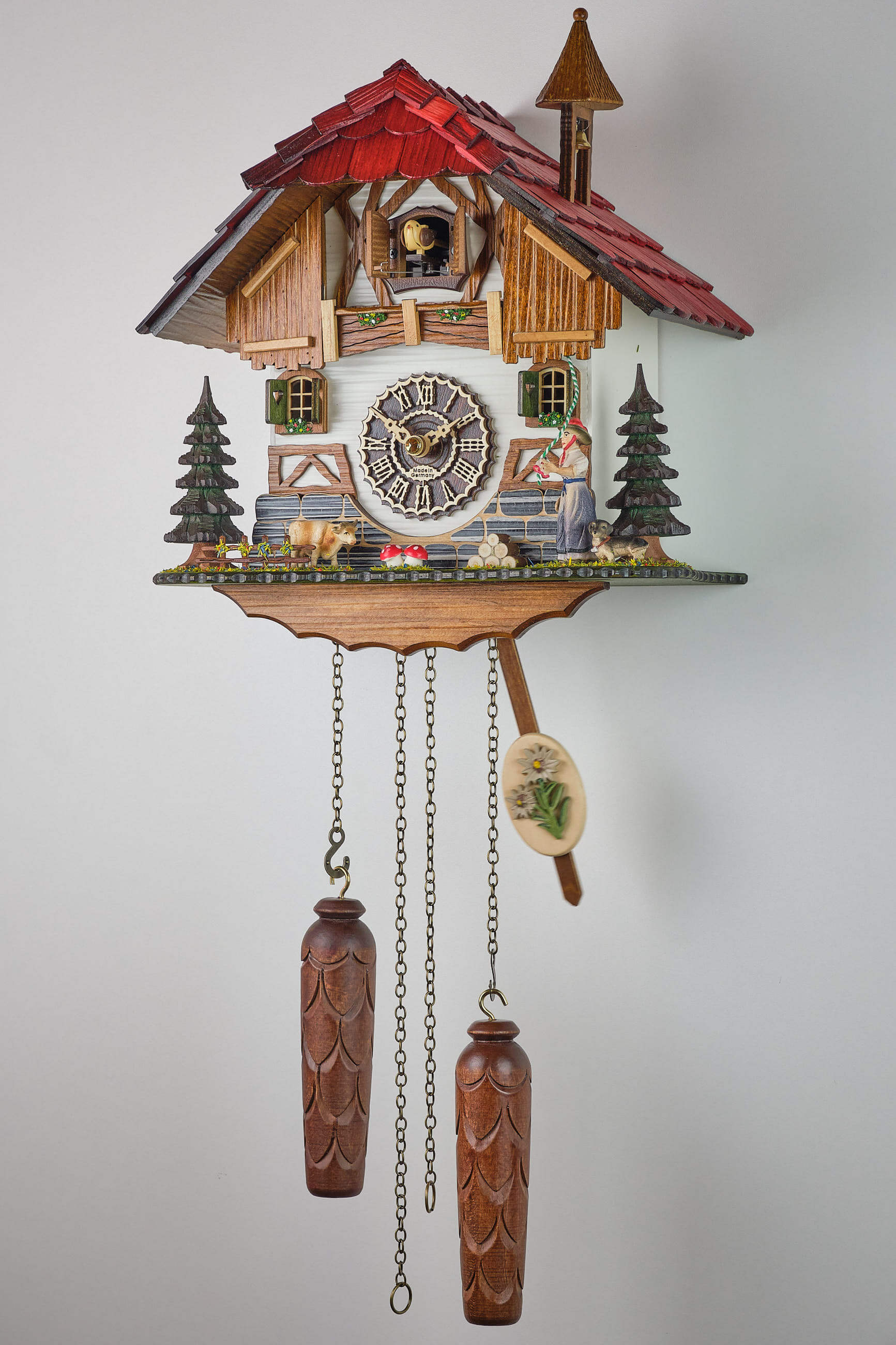 Trenkle -Cuckoo Clock Black Forest Woman Quartz Movement 27cm- 4295 QM HZZG