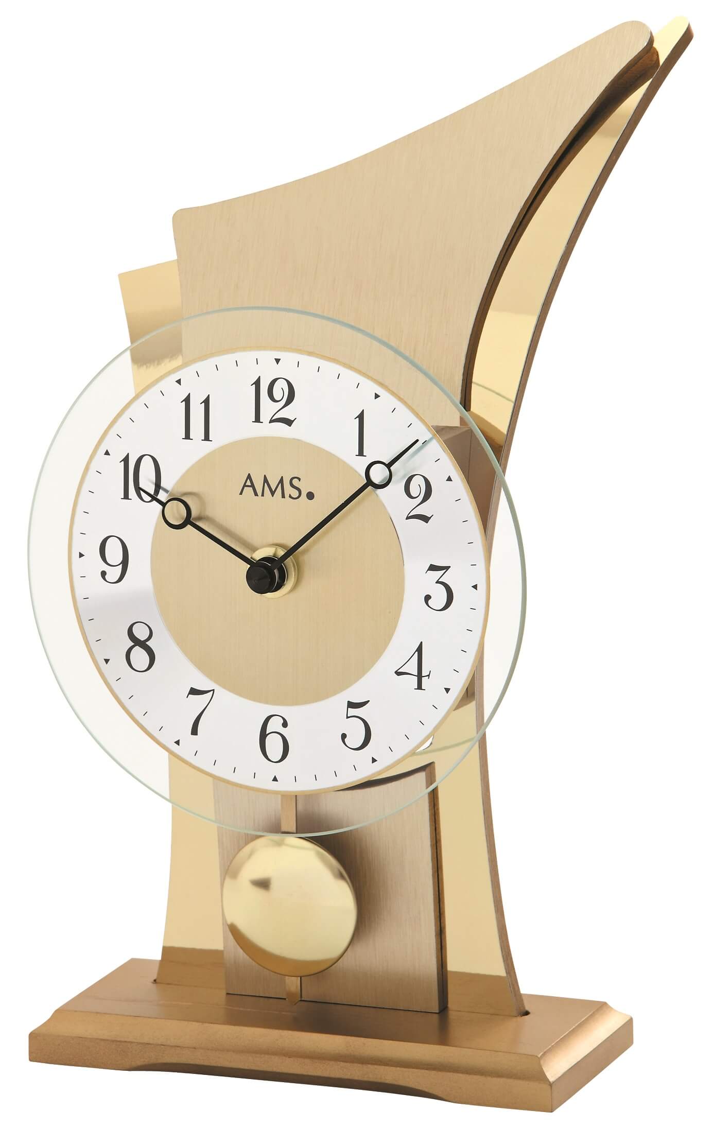 AMS -Quartz pendulum table clock 26cm- 1137