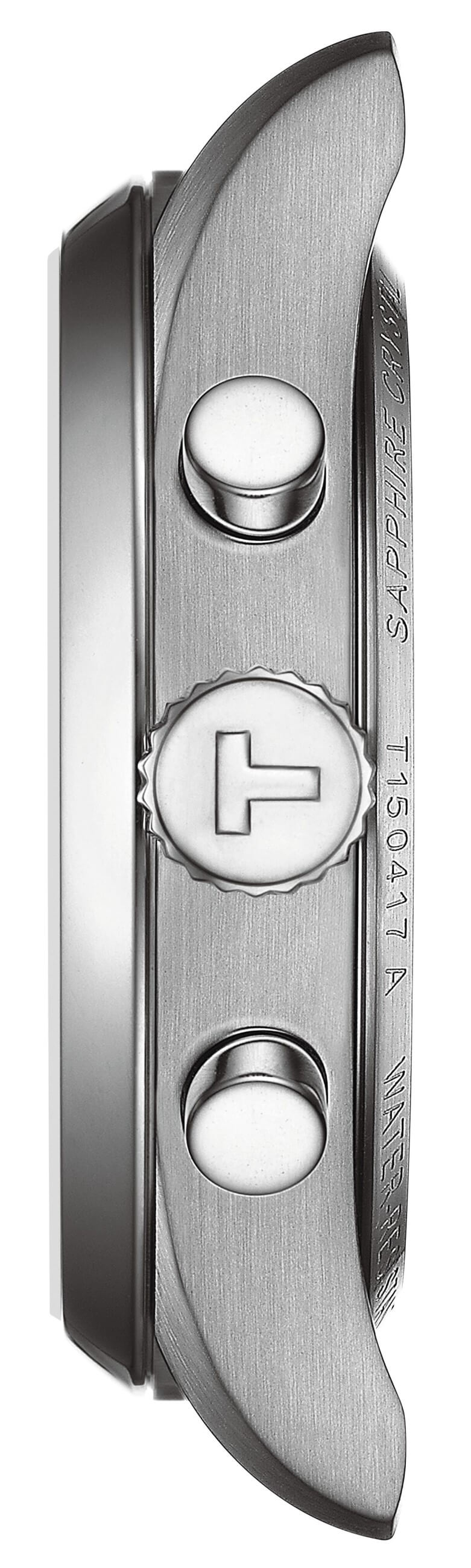 TISSOT -PR 100 Chronograph Herrenuhr Silber Dunkelgrün Quarz Saphirglas 40mm- T150.417.11.091.00