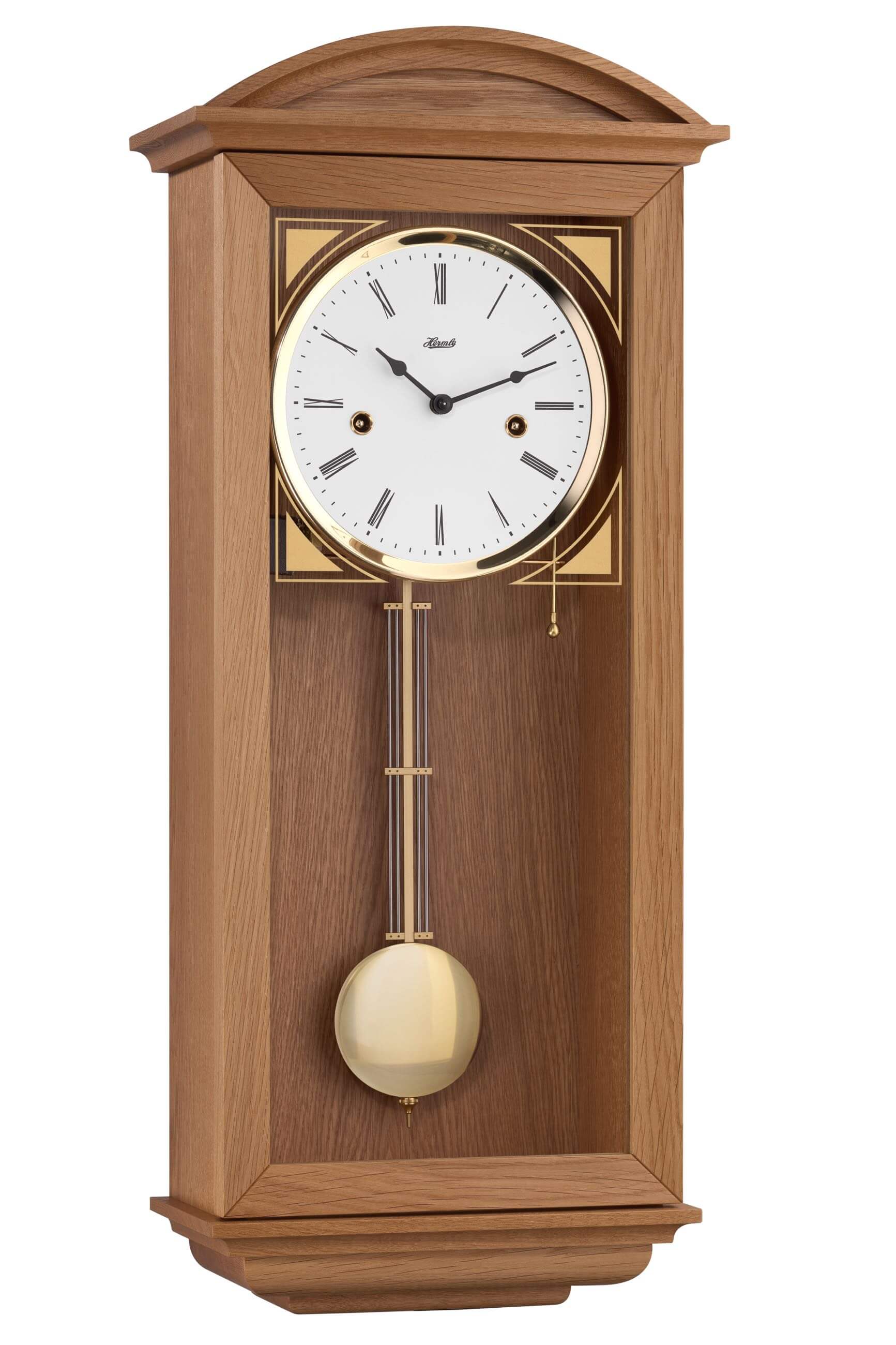 Hermle -Wanduhr Newport Eiche 14 Tage Gangdauer Rundgong- 71025-040141