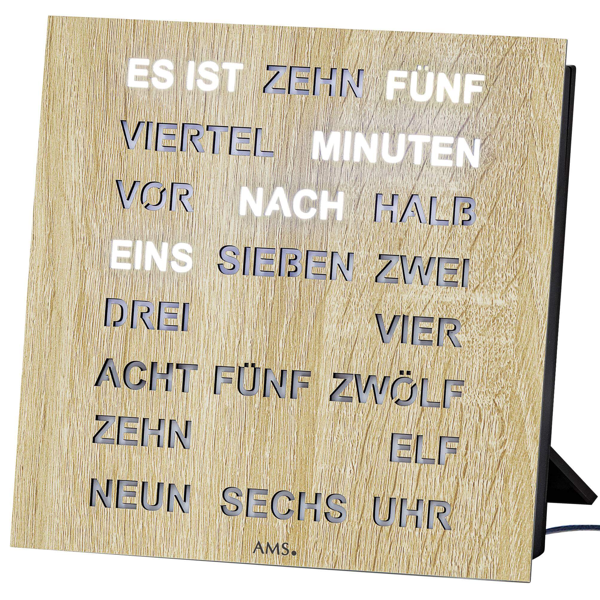 AMS -Wall/table clock Sonoma Quartz 20cm- 1234