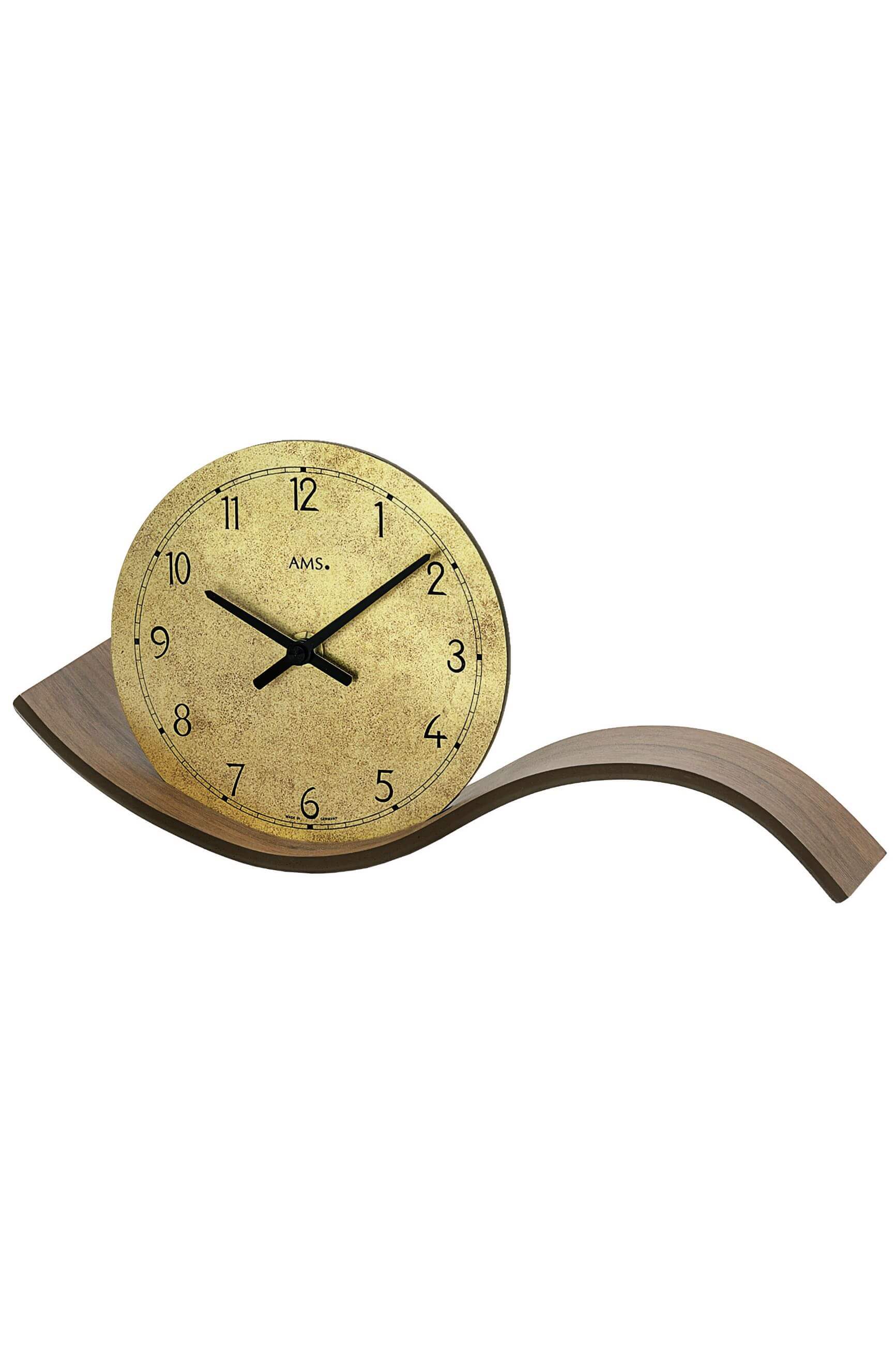 AMS -AMS Tischuhr Quarz Nussbaum 30cm- 1317
