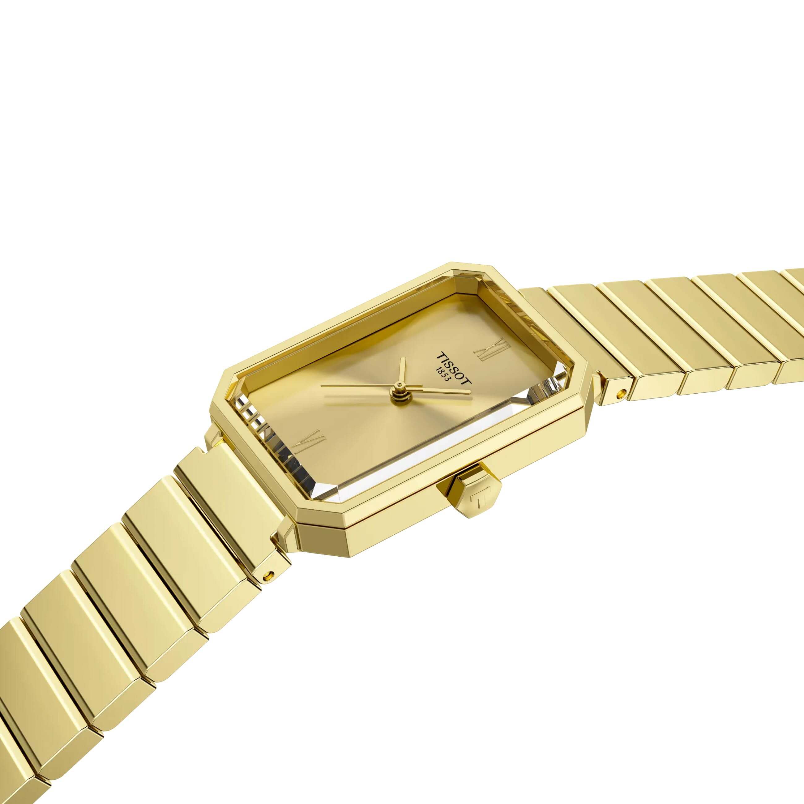 TISSOT -SRV Damenuhr Gold Saphirglas Quarz 30mm- T160.110.33.023.00