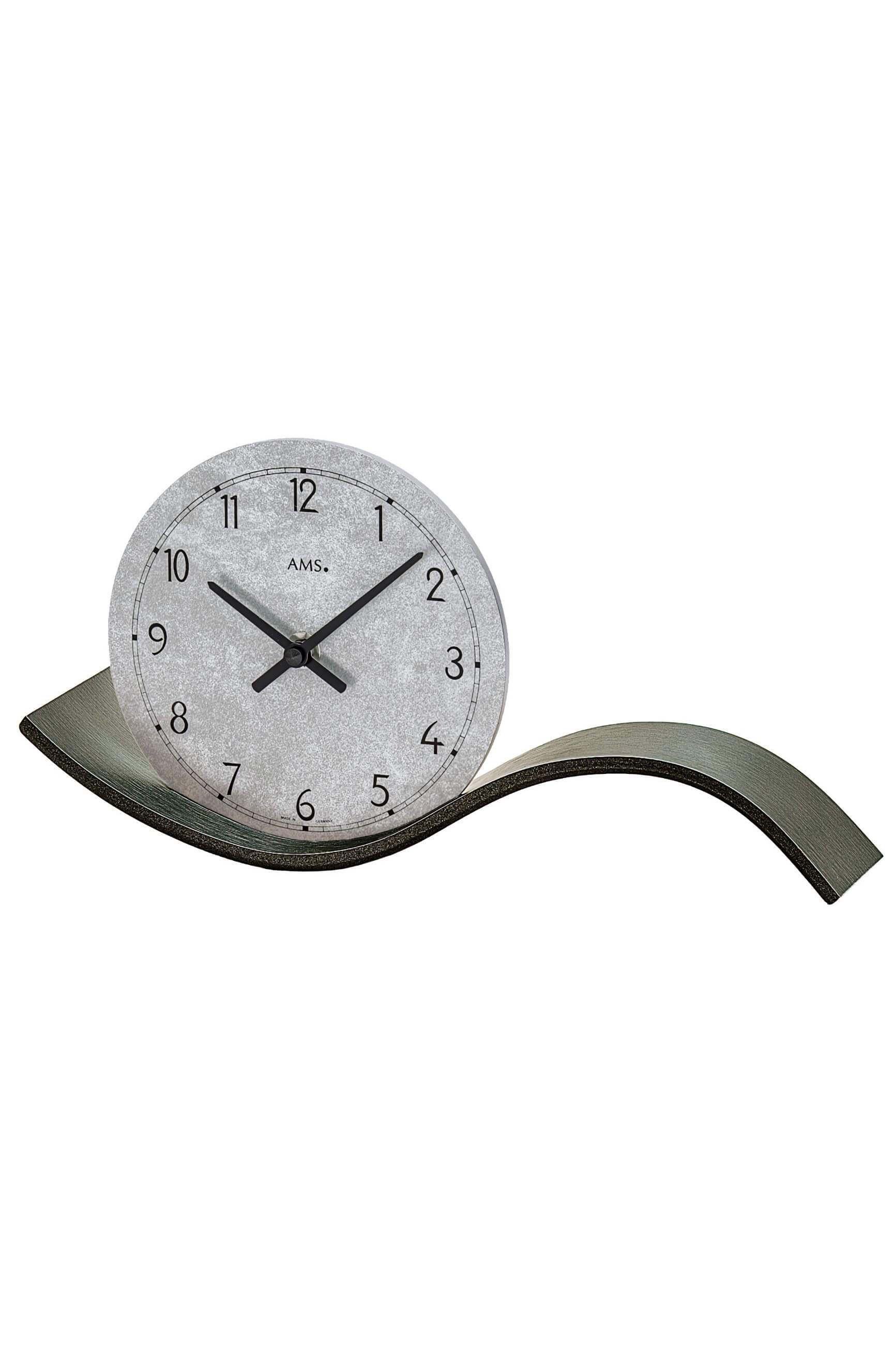 AMS -AMS Tischuhr Quarz Metal Anthrazit 30cm- 1316
