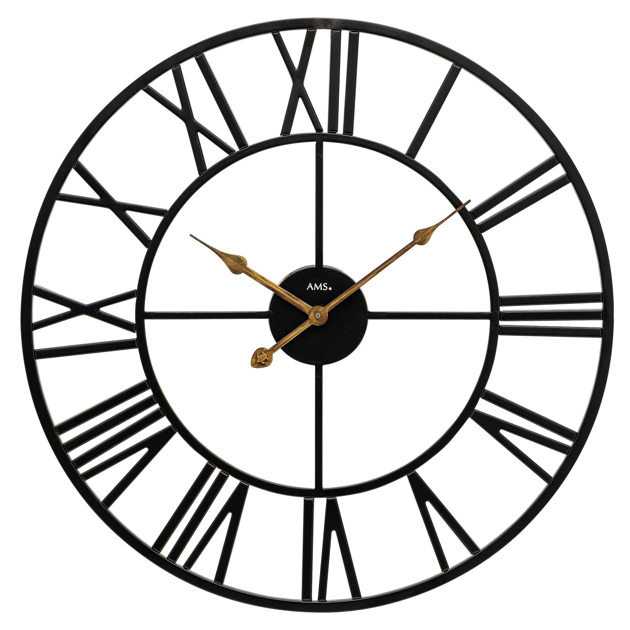 AMS -Wall clock Roman numerals quartz 50cm- 9685