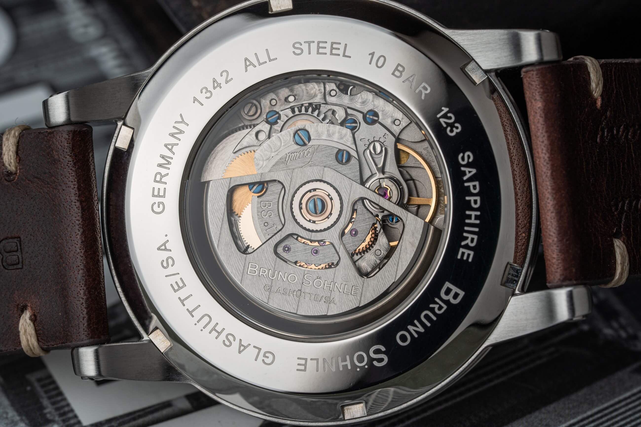Bruno Söhnle -Episode V  Limitierte Edition Herrenuhr Braun Datum Automatik 44mm- 17-12123-861