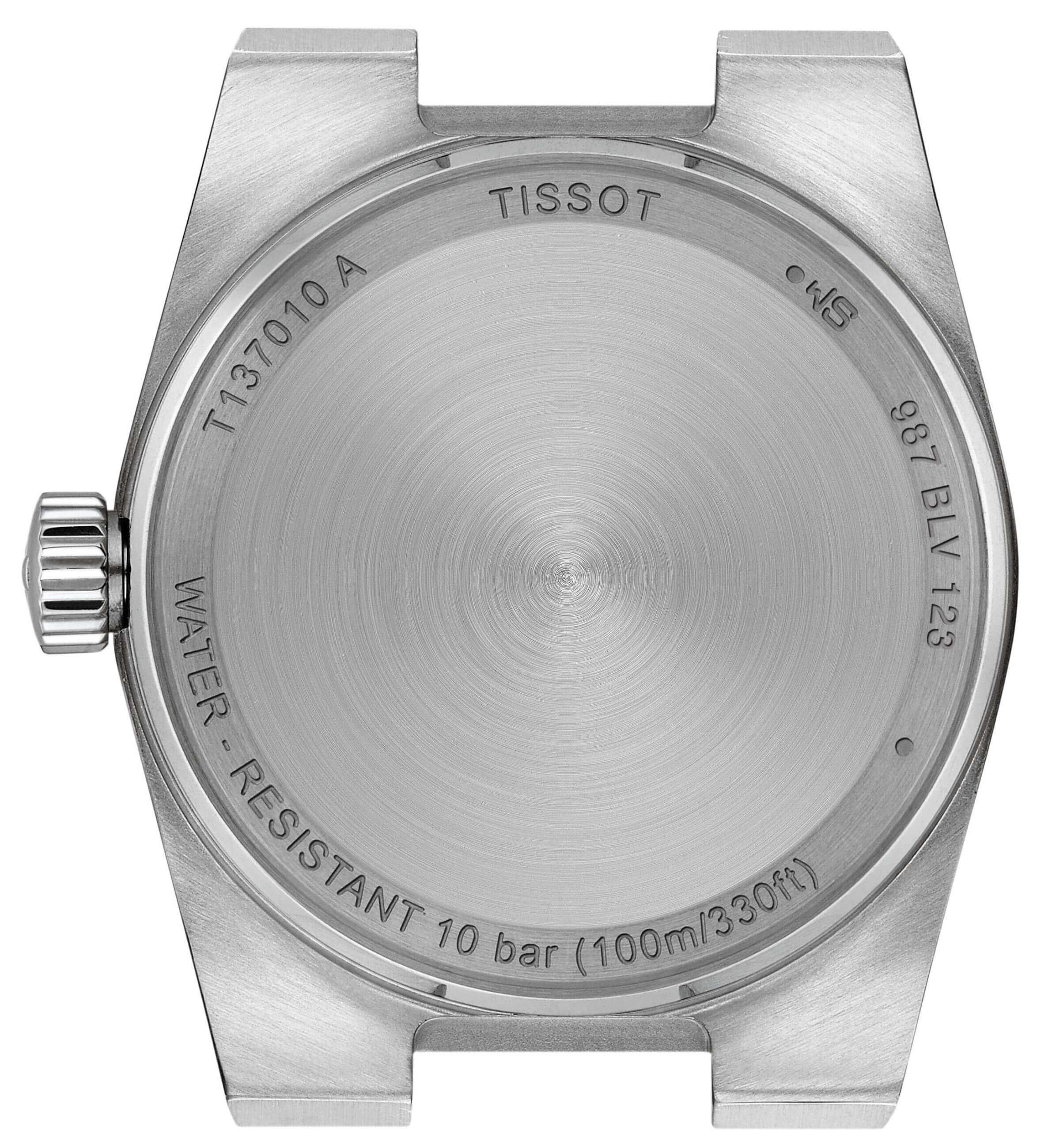 TISSOT -PRX ladies' watch silver black diamonds quartz sapphire crystal 25mm- T137.010.11.056.00