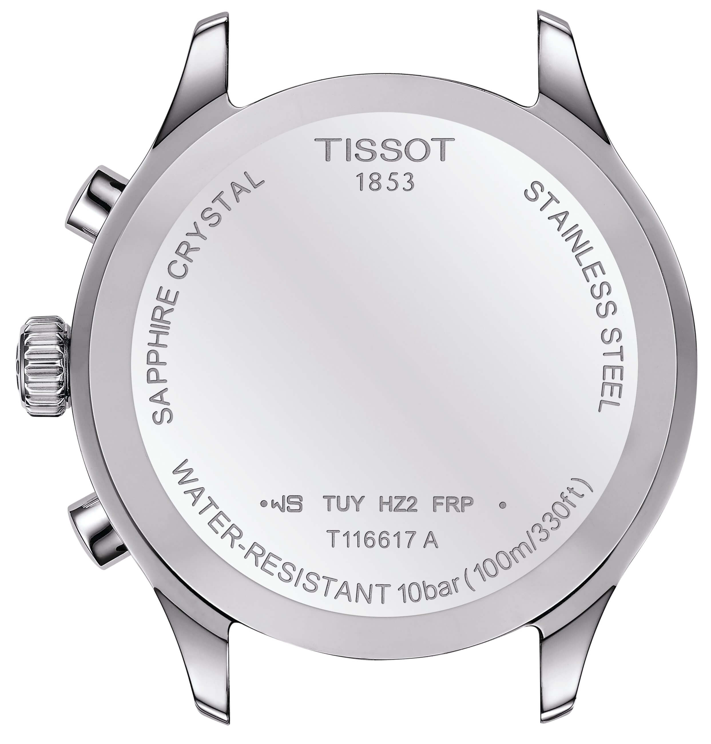 TISSOT -Chrono XL Classic Men's Watch Silver Green Quartz Sapphire Crystal 45mm- T116.617.11.092.00