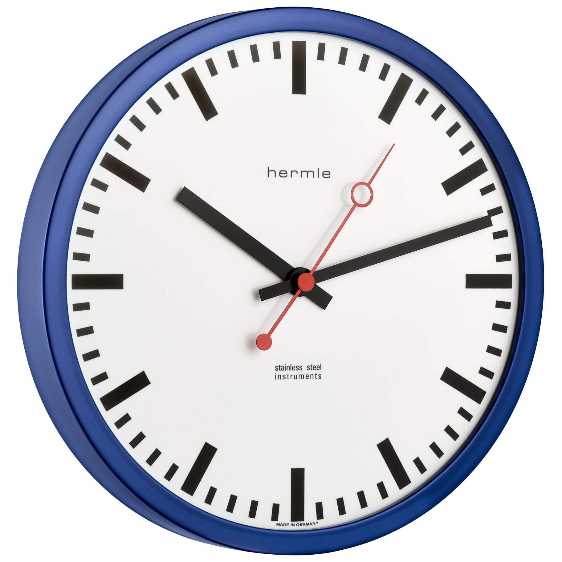 Hermle -Grand Central Wall Clock Blue Quartz 30cm- 30471-Q72100