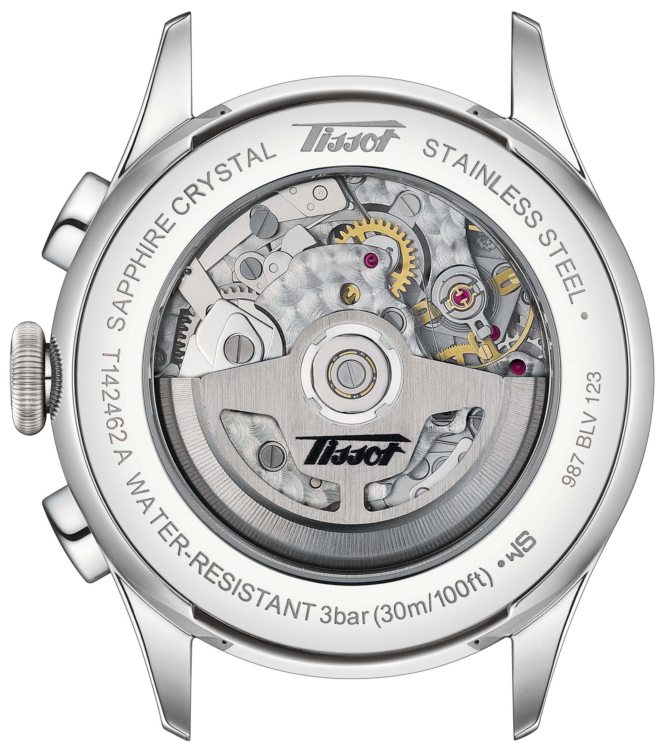 TISSOT -Telemeter 1938 Men's Watch Brown Black Automatic Sapphire Crystal 42mm- T142.462.16.052.00