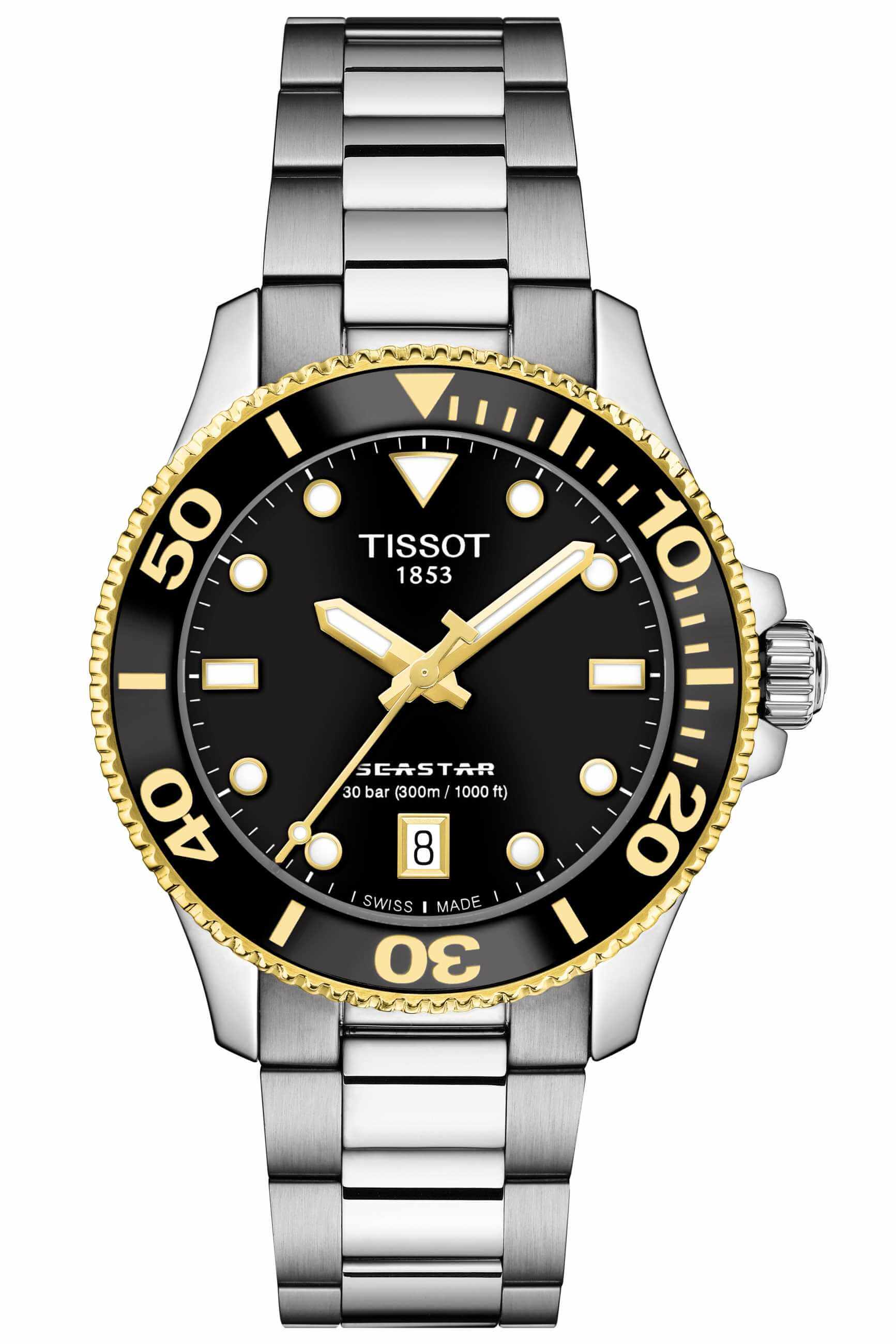 TISSOT -Seastar 1000 Unisex Silver Quartz 36mm- T120.210.21.051.00