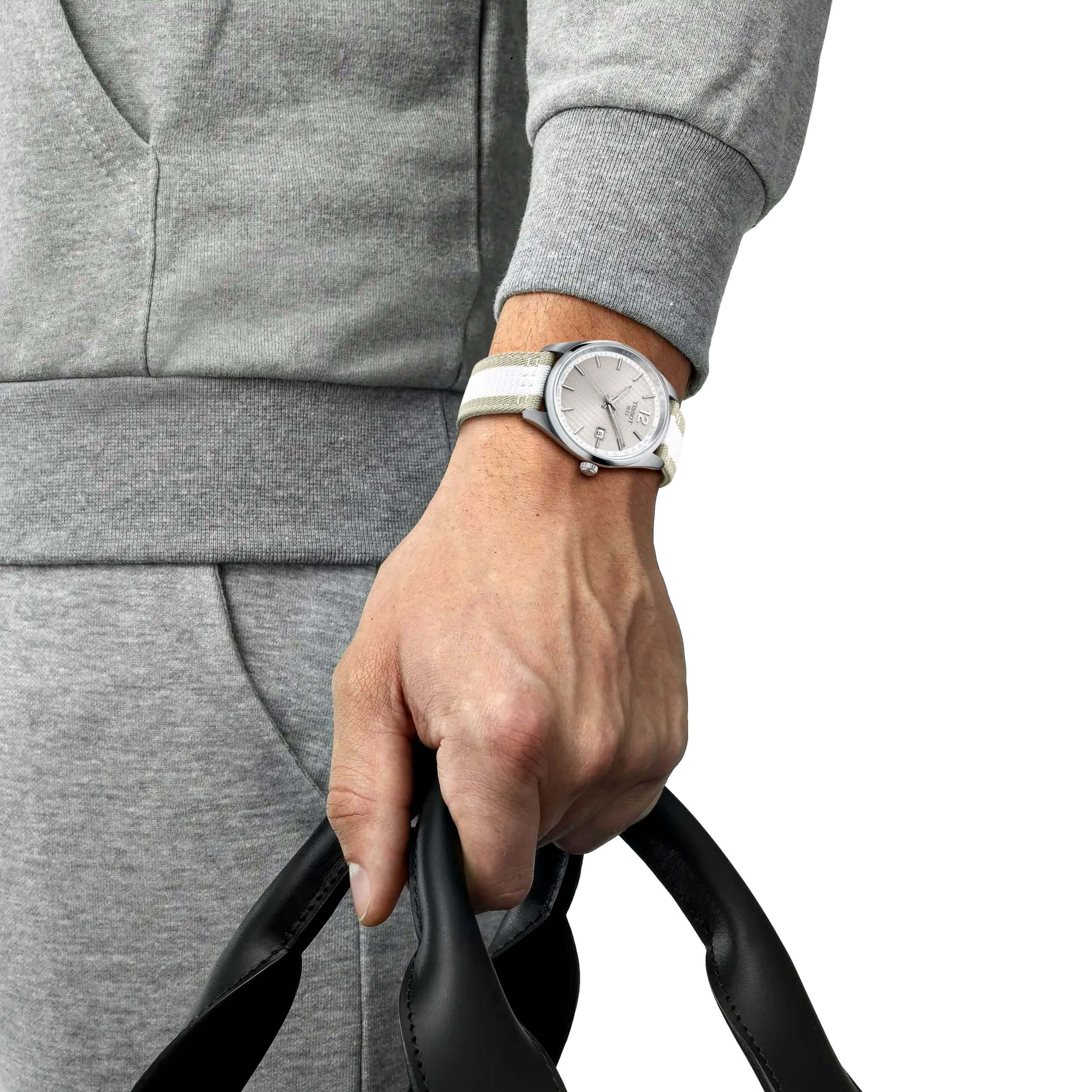 TISSOT -PR 100 Cycling  Damenuhr Bicolor Datum Saphirglas Quartz 40mm- T150.410.17.037.00