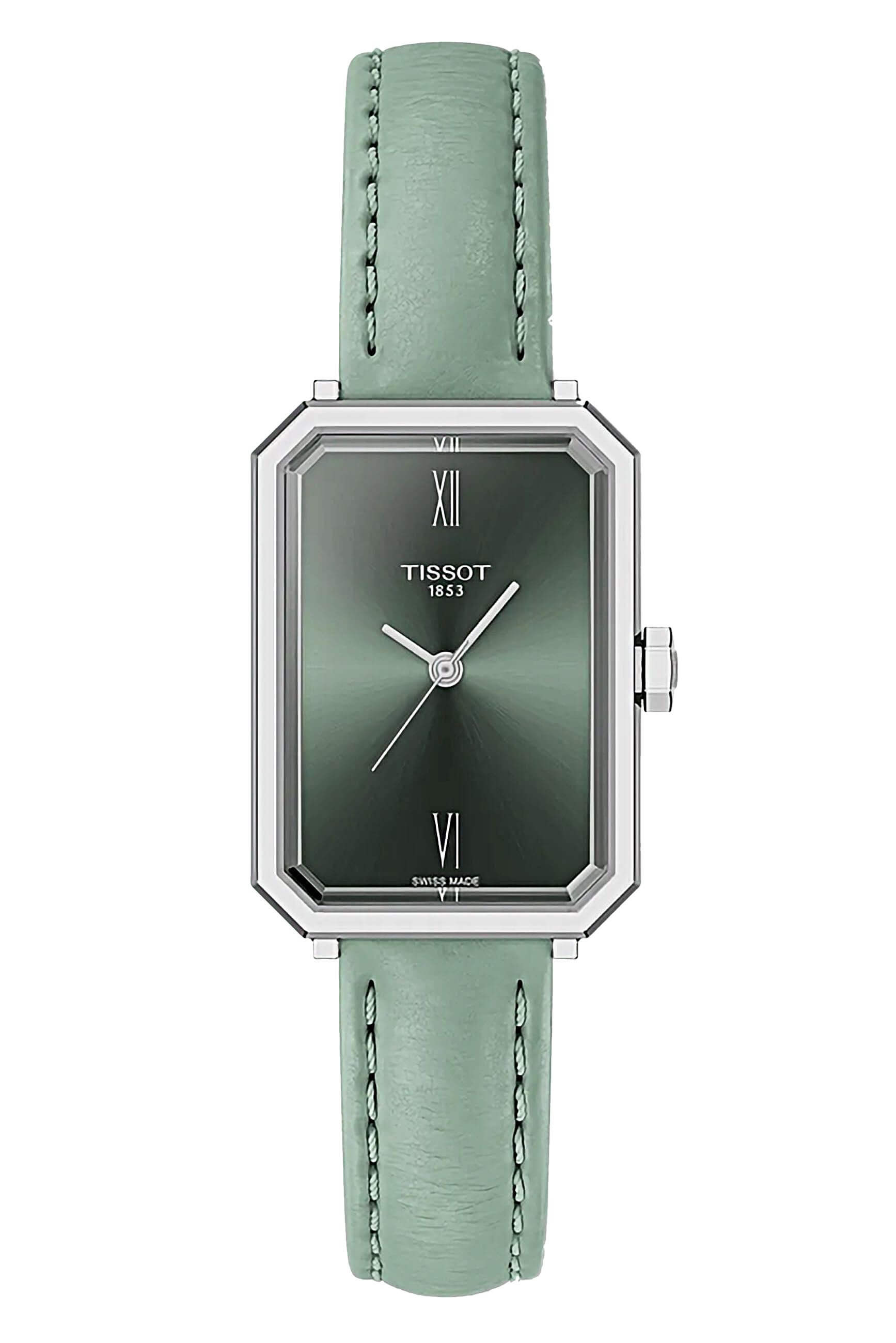 TISSOT -SRV Damenuhr Grün Saphirglas Quarz 30mm- T160.110.16.093.00