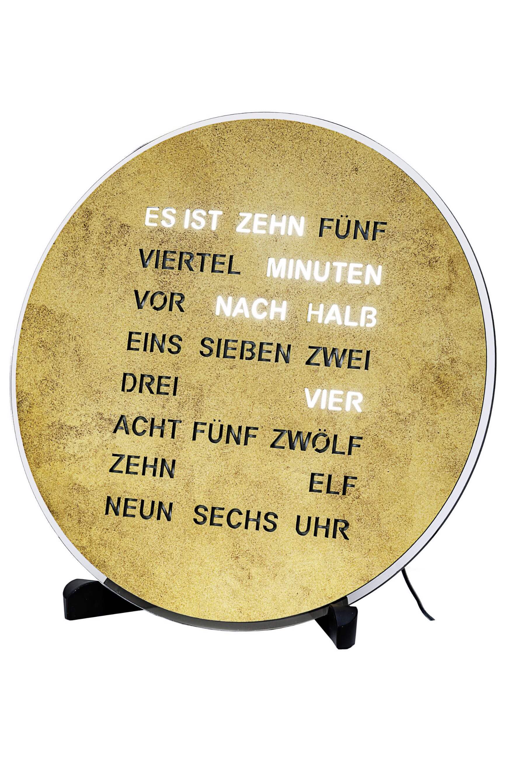 AMS -AMS Tisch- und Wanduhr Quarz 230V Adapter 27cm- 1291