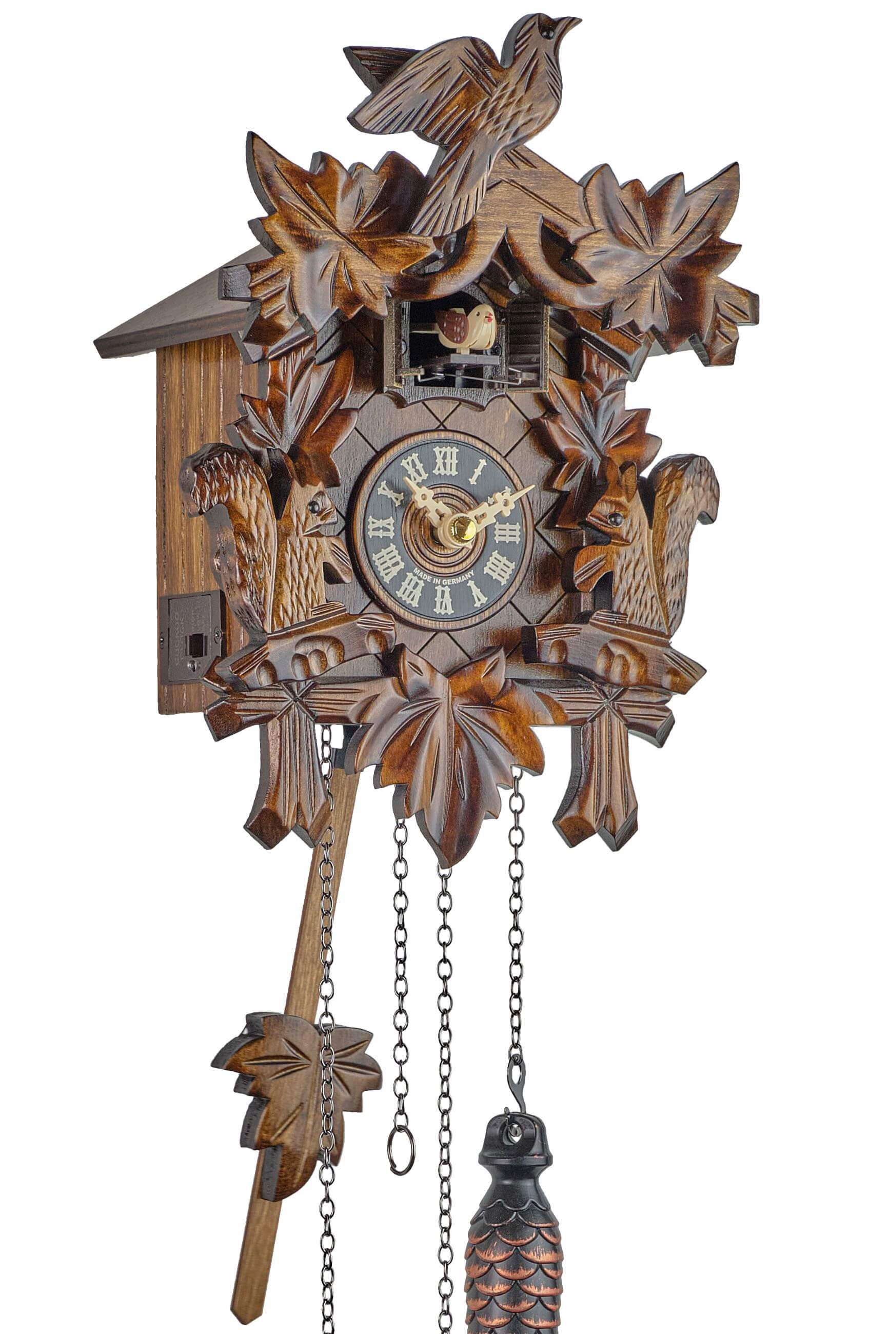 Engstler -Cuckoo clock squirrel quartz movement 25cm- 622 Q