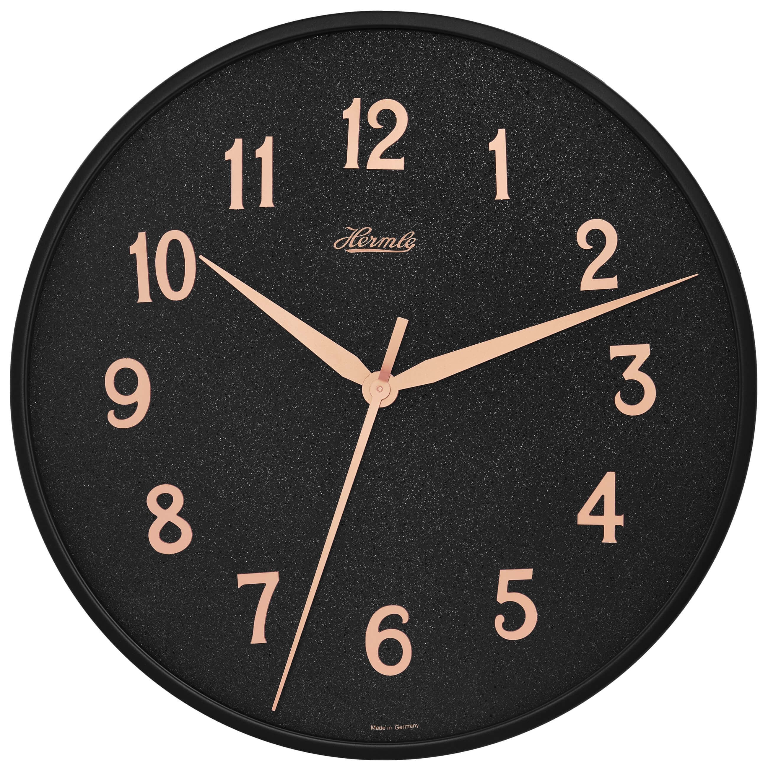 Hermle -Wall clock black Arabic numerals quartz 40cm- 30923-742100