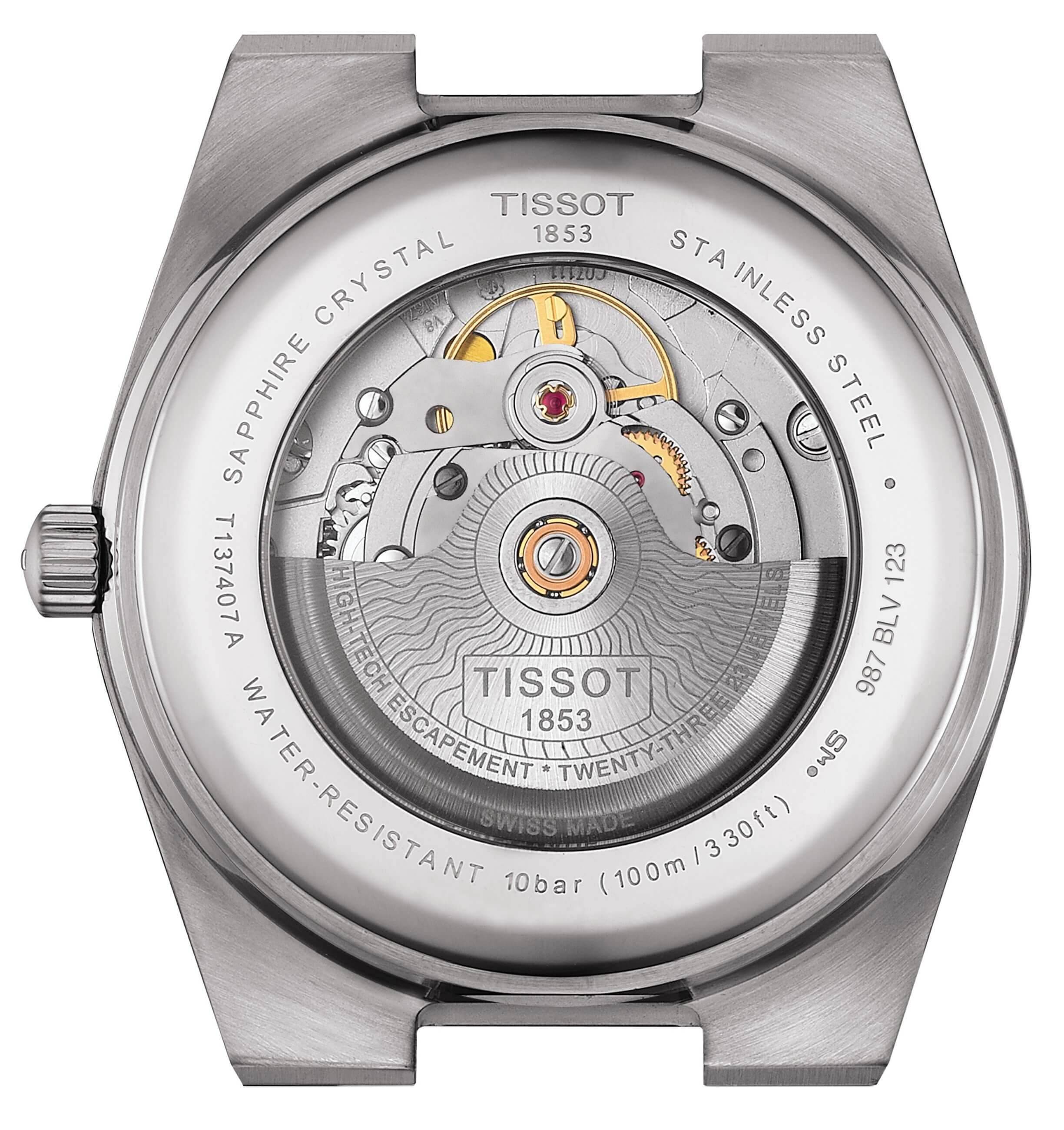 TISSOT -PRX Powermatic 80 Men's Watch Black Blue Automatic Sapphire Crystal 40mm- T137.407.17.041.00
