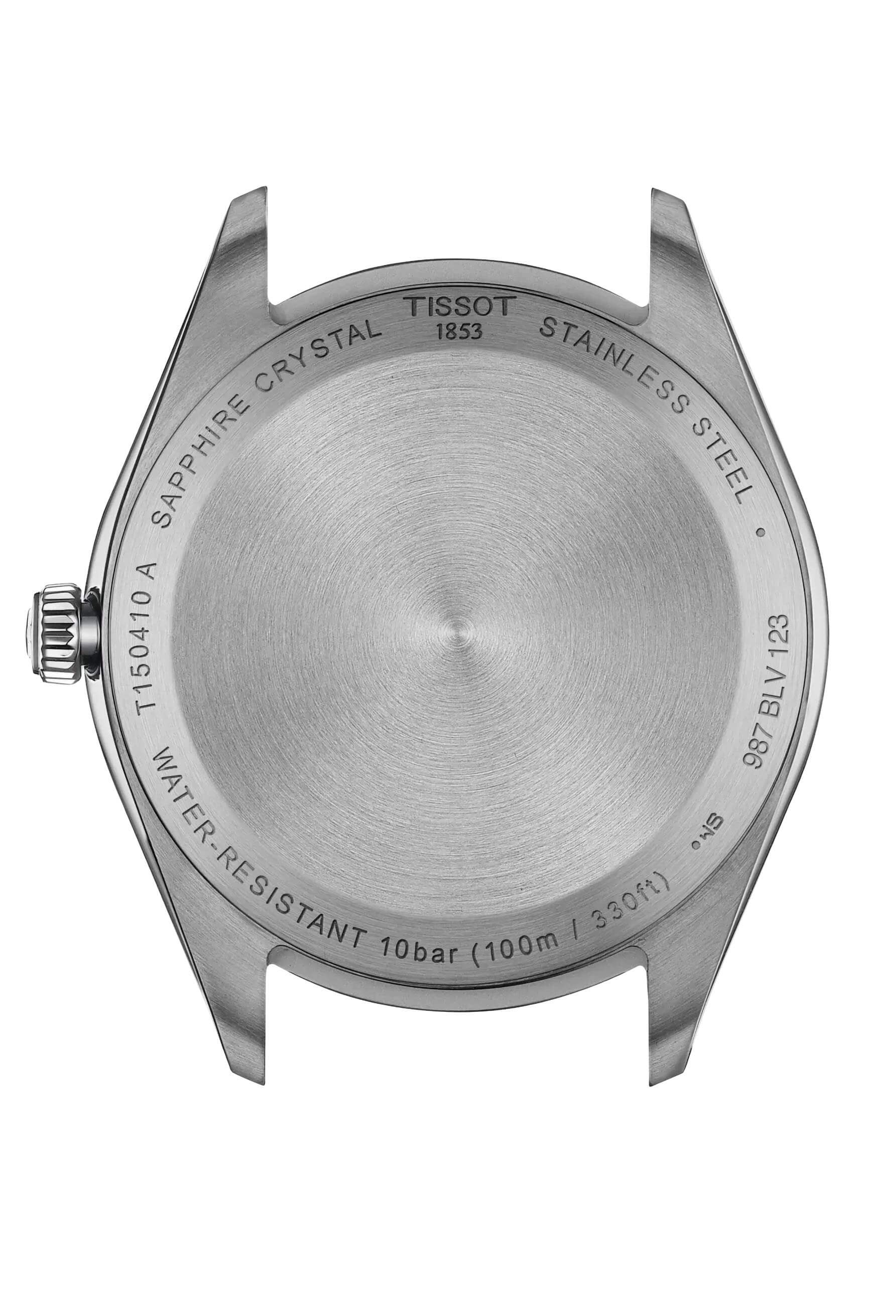 TISSOT -PR 100 Herrenuhr Schwarz Weiß Saphirglas Quarz 40mm- T150.410.16.011.00