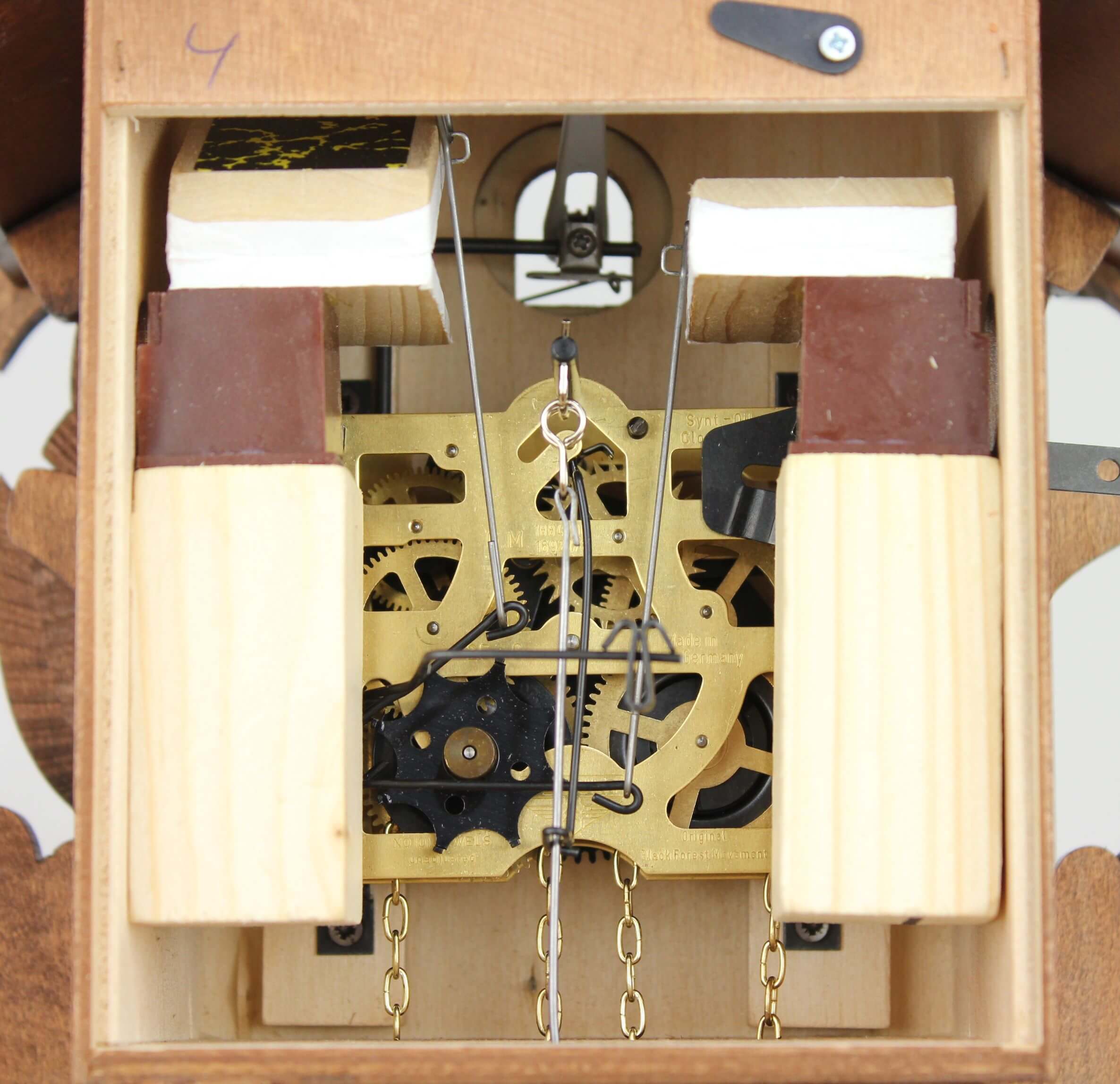 Hekas -Kuckucksuhr 1-Tag Laufwerk Haus Gänsehirte 31cm- 1687 EX