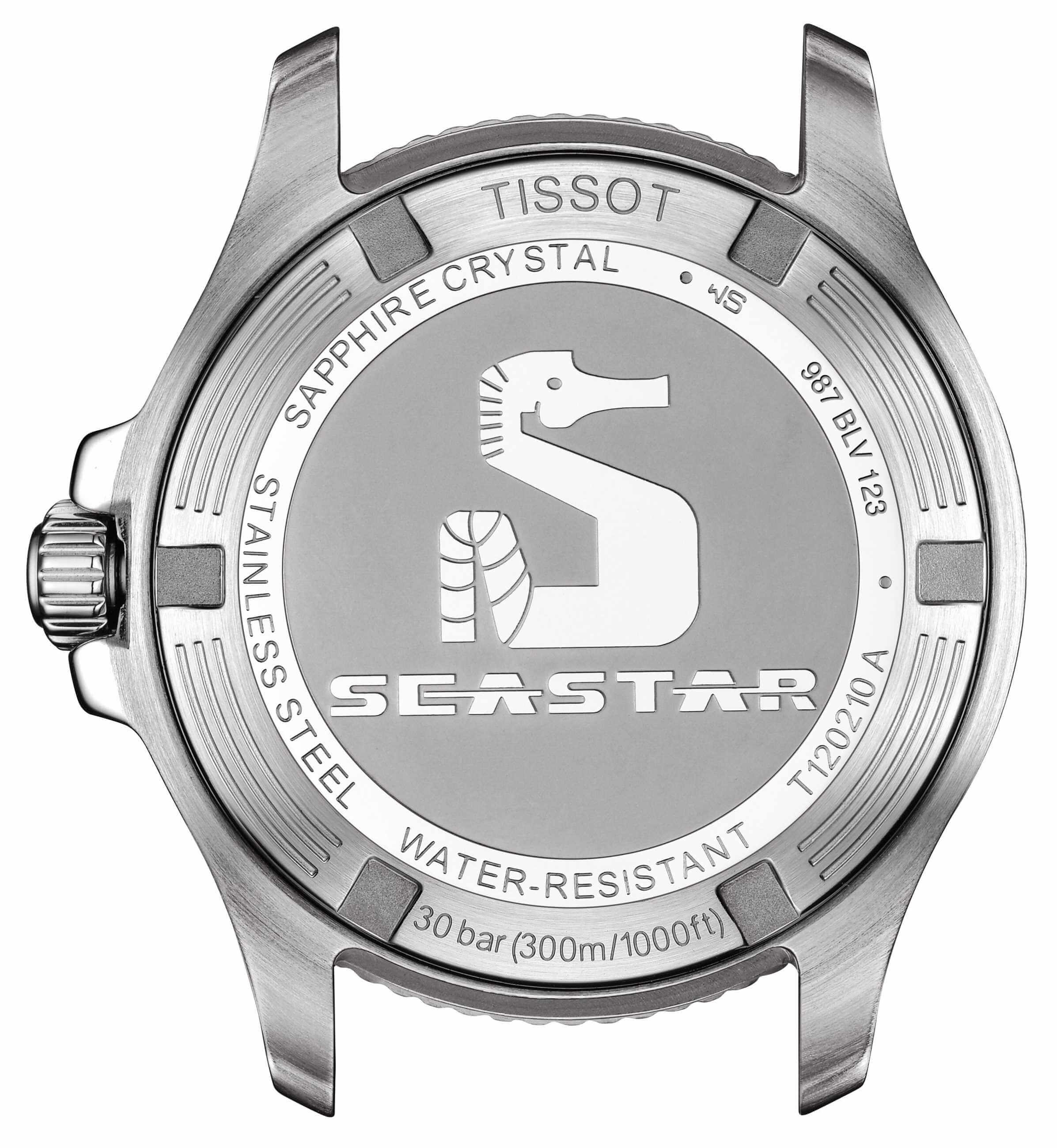 TISSOT -Seastar 1000 ladies' watch silver sapphire crystal quartz 36mm- T120.210.11.011.00