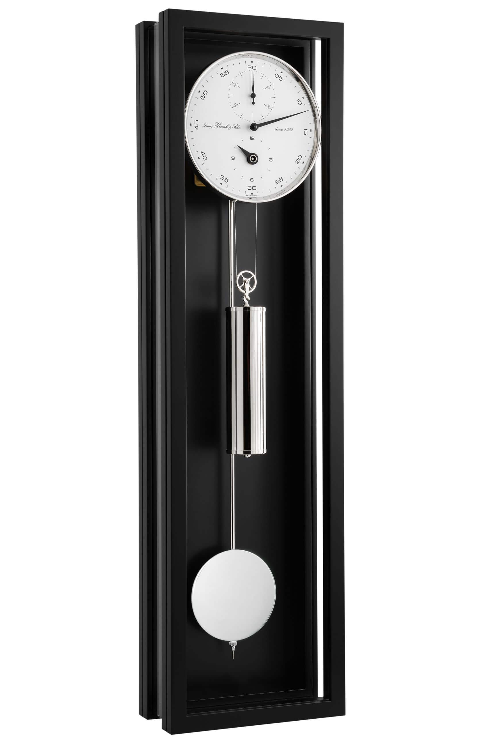 Hermle -Wanduhr Schwarz Monatsläufer Mechanisch 86cm- 71006-740761