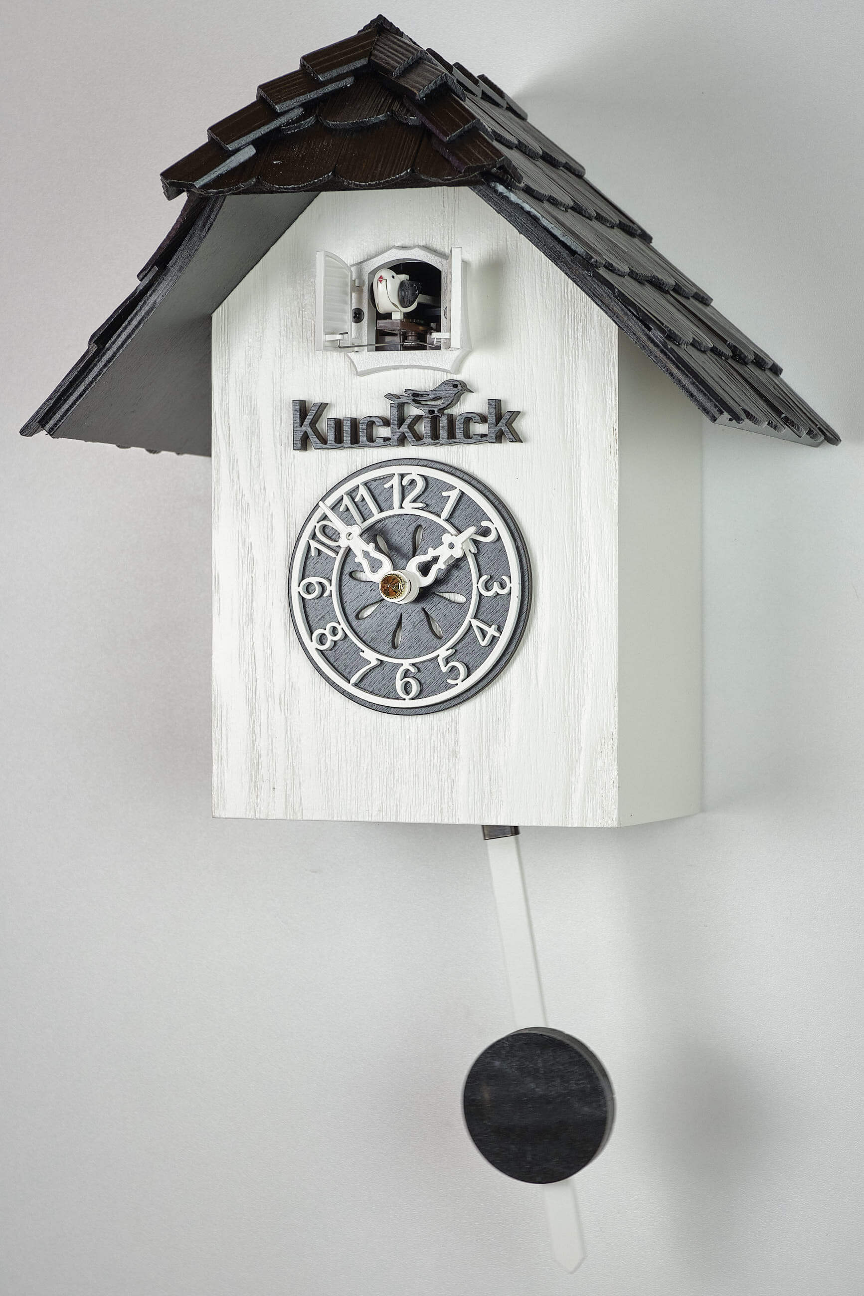 Trenkle -Cuckoo Clock Black White Quartz 28cm- 3301 QM
