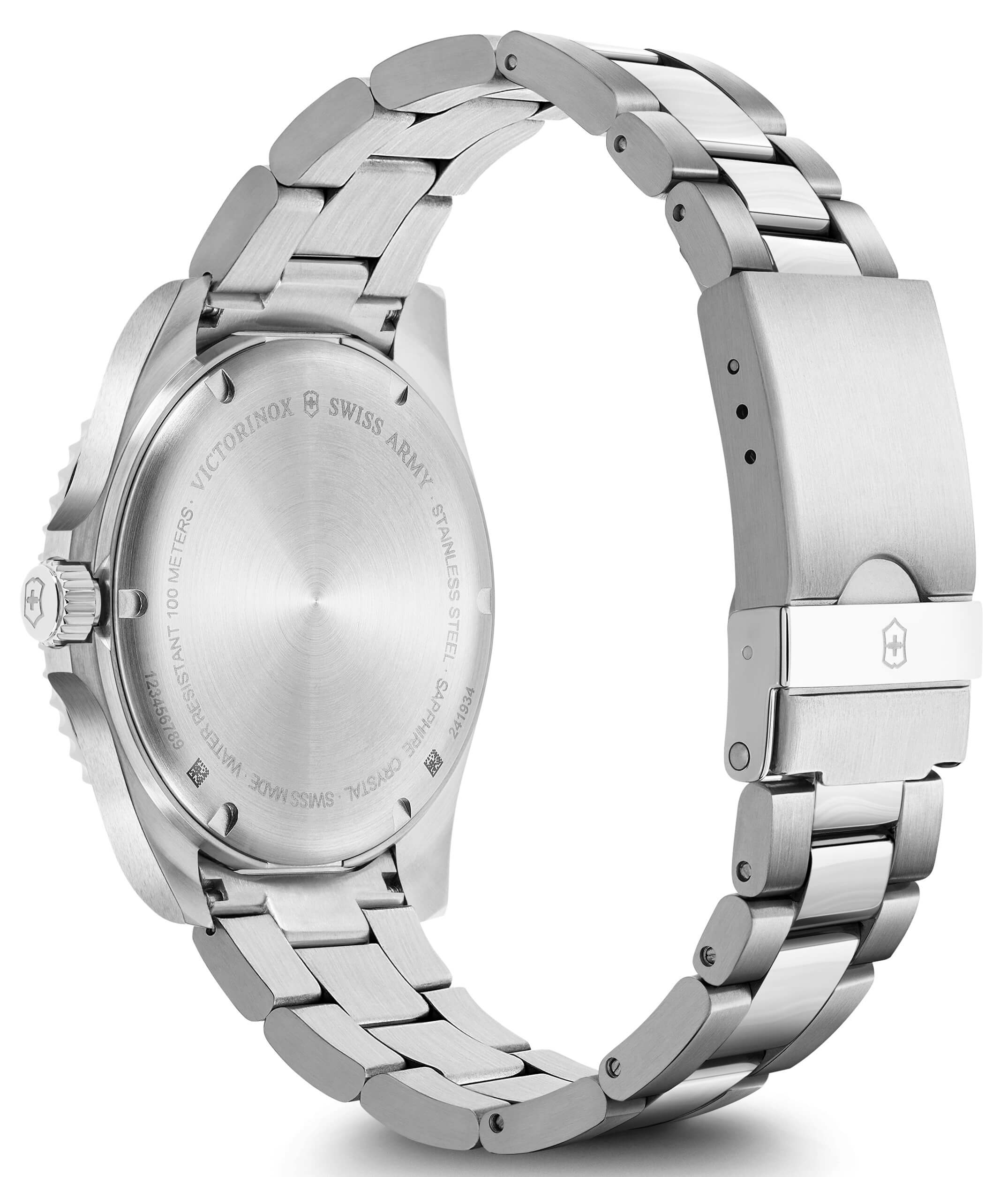 Victorinox -Maverick Large men's watch silver green quartz sapphire crystal 43mm- 241934