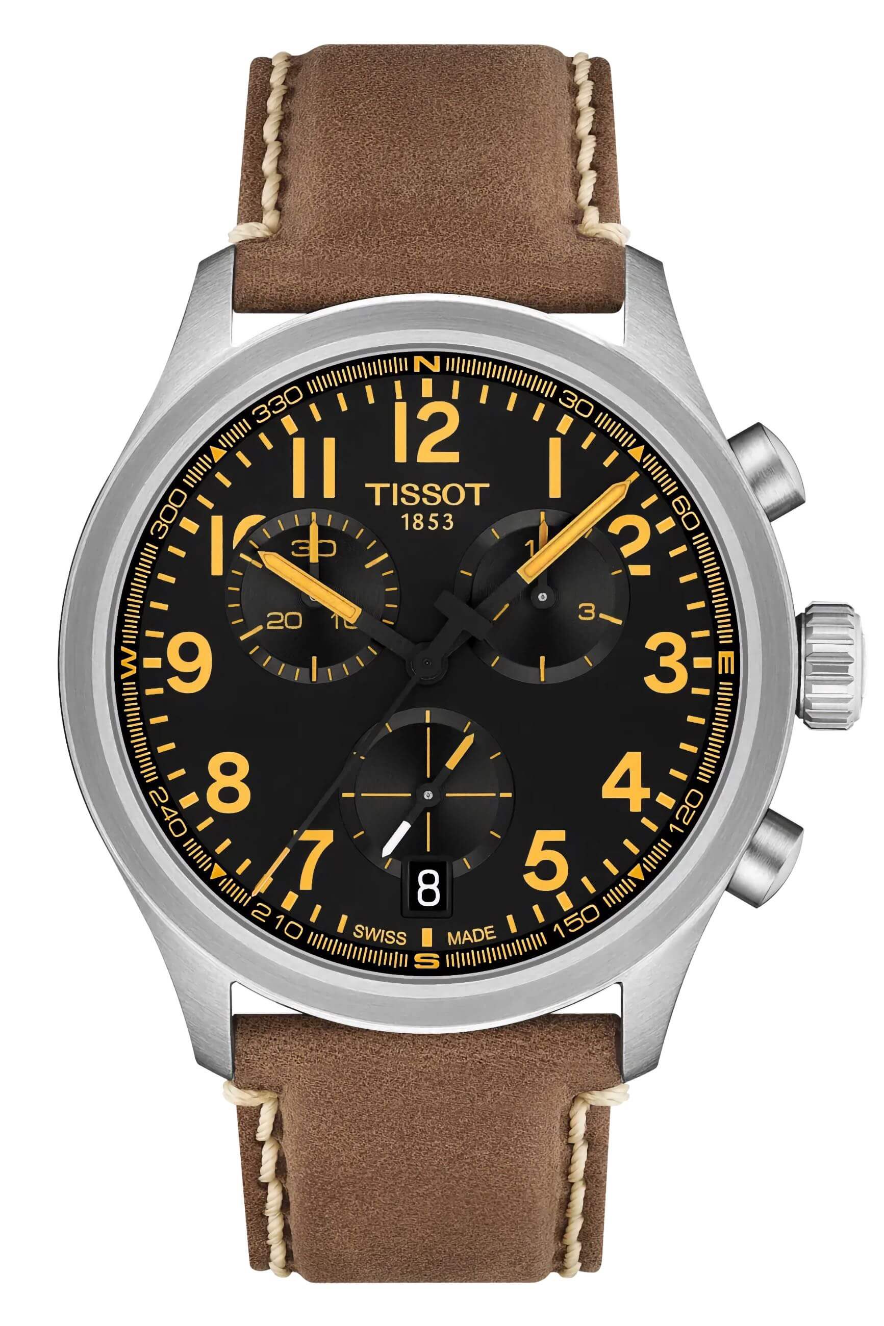 TISSOT -TISSOT Chrono L 42mm Quarz Braun Chronograph- T116.417.16.052.01