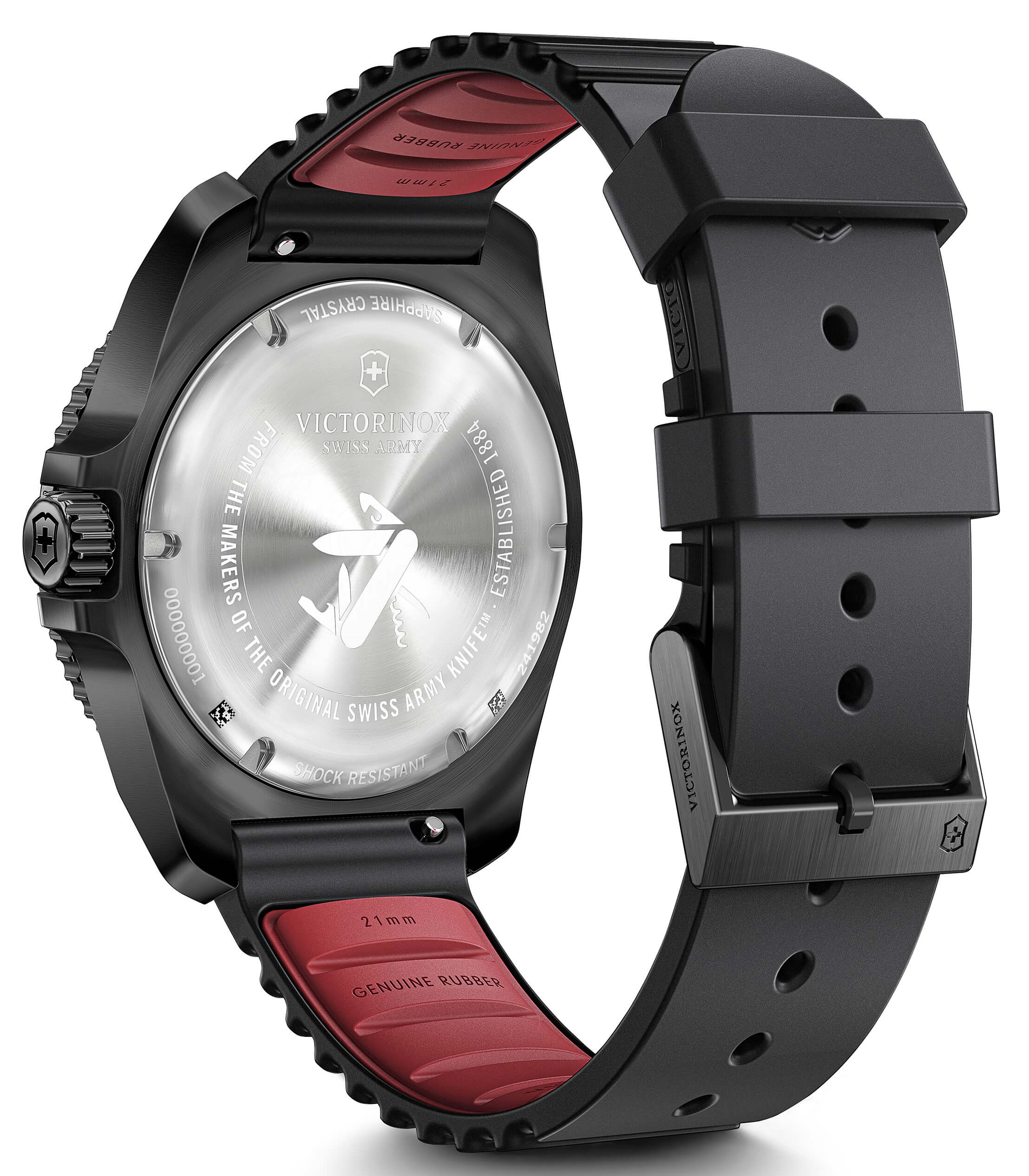 Victorinox -Journey 1884 men's watch black quartz sapphire crystal 43mm- 241982