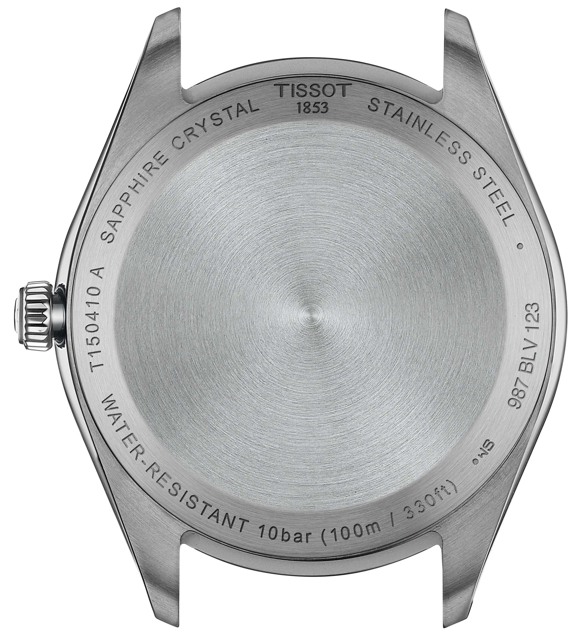 TISSOT -PR 100 Men's Bicolour Blue Quartz Date Sapphire Crystal 40mm- T150.410.22.041.00