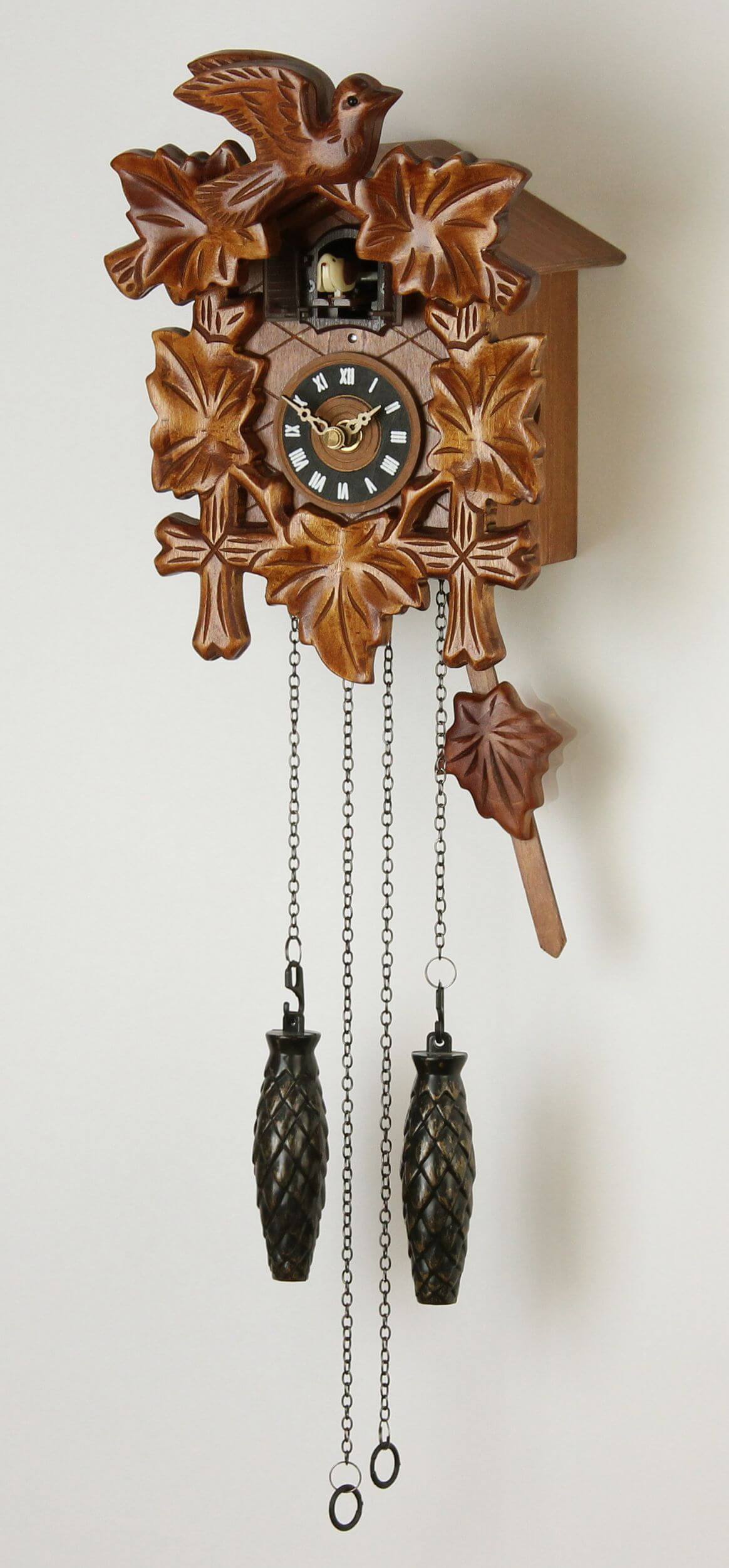 Eble -Cuckoo clock quartz movement music five leaves 22cm- 85990000