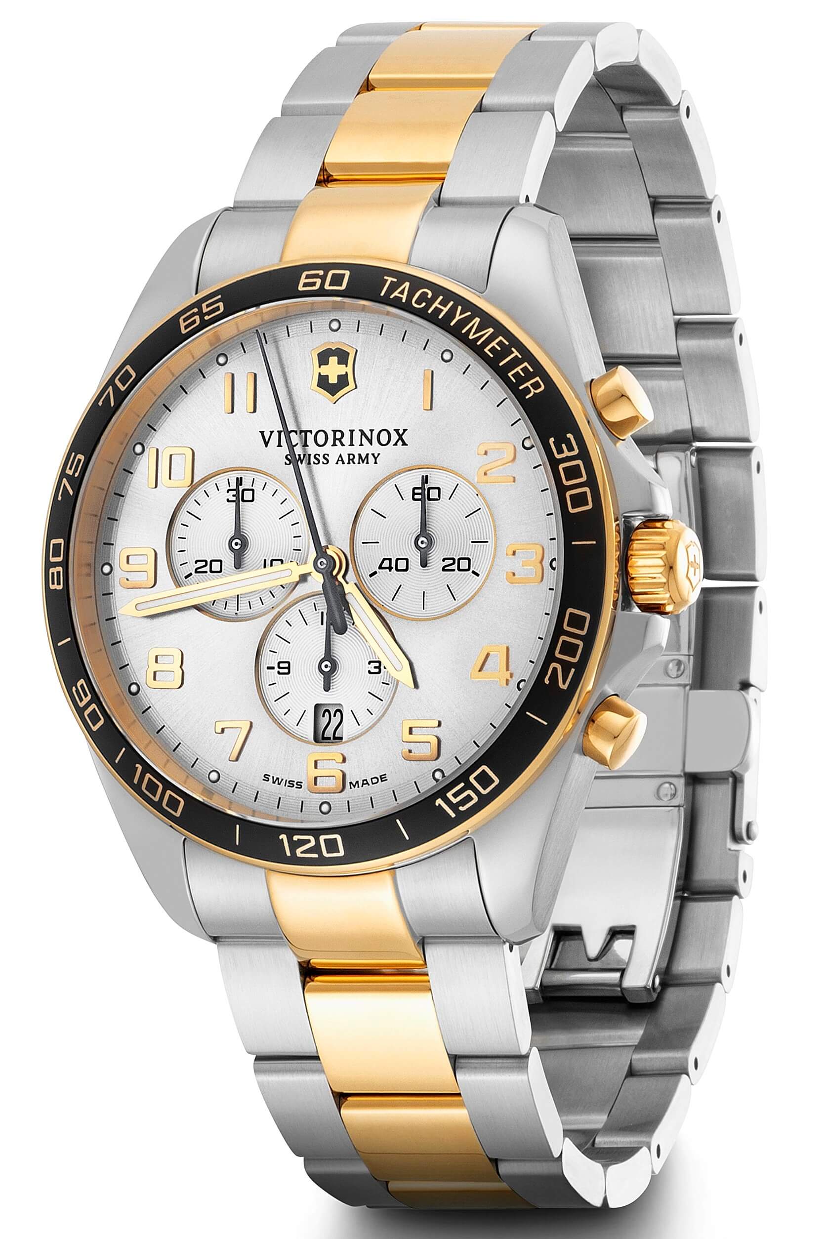Victorinox -FieldForce Classic Chrono Herrenuhr Bicolor Quarz Saphirglas 42mm- 241903