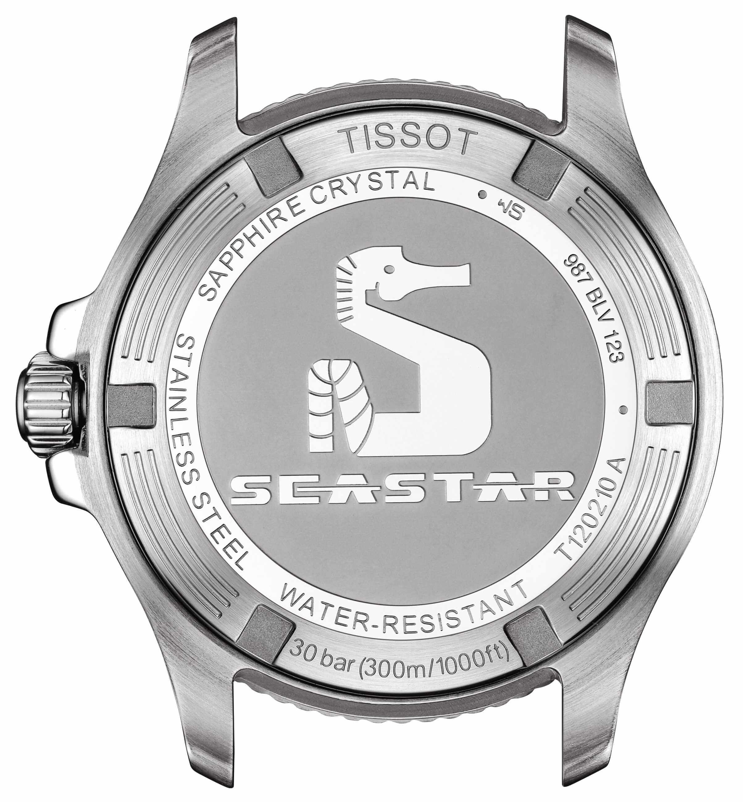 TISSOT -Seastar 1000 ladies' watch silver blue 36mm- T120.210.11.041.00