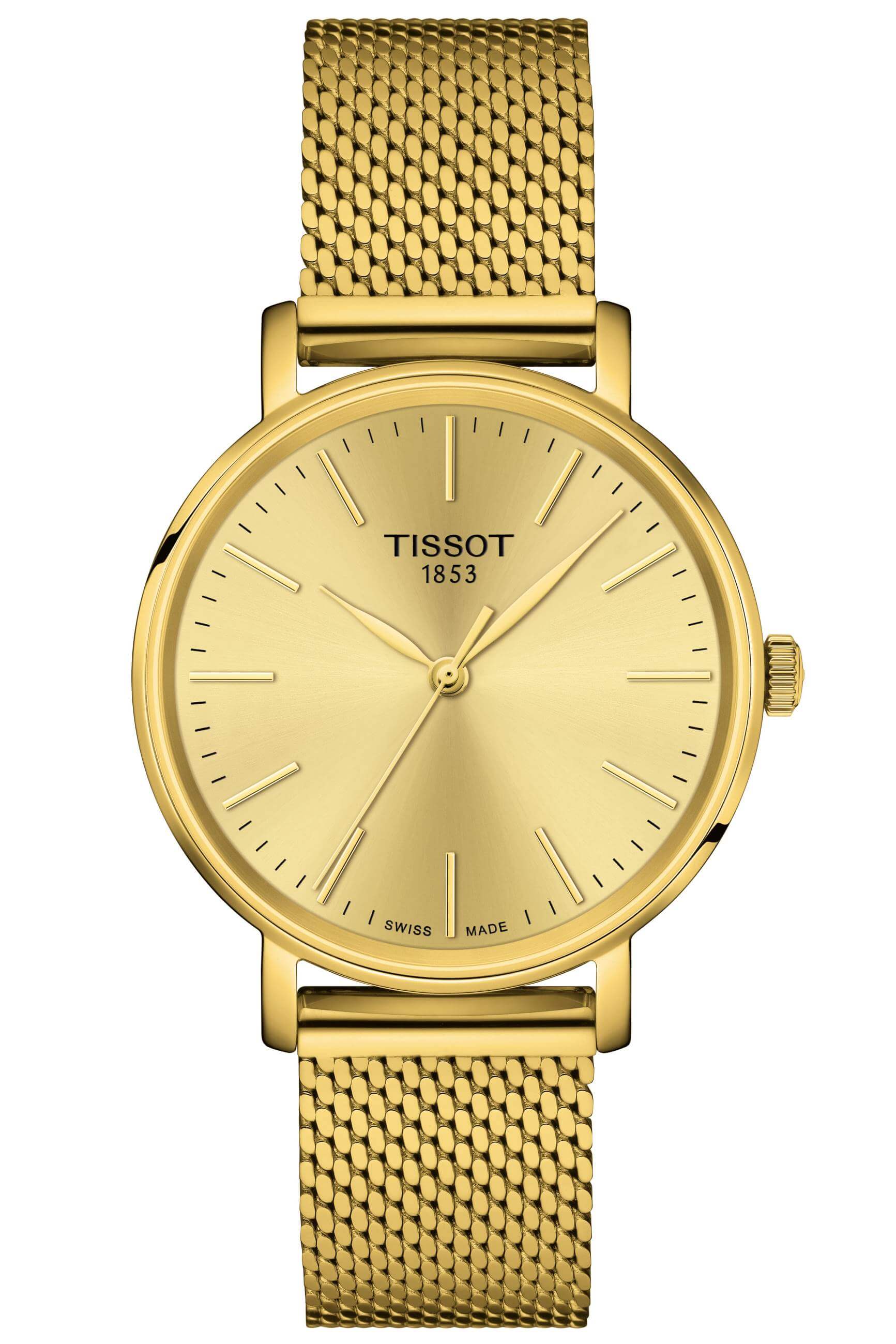 TISSOT -Everytime Lady Damenuhr Gold Quarz 34mm- T143.210.33.021.00