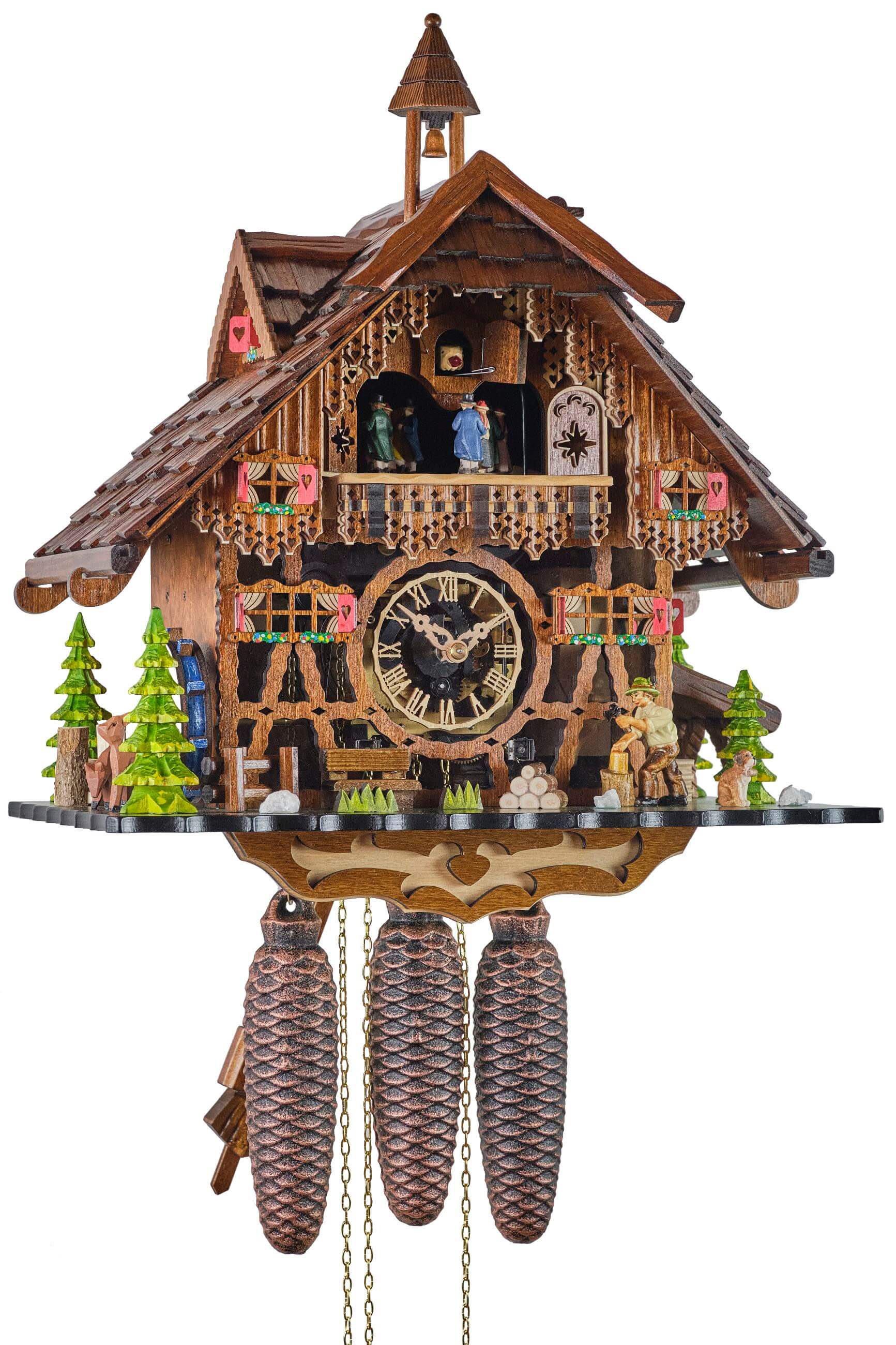 Engstler -Cuckoo clock - Acrylic glass front 8-day movement with music 44cm- 2651/8 MT