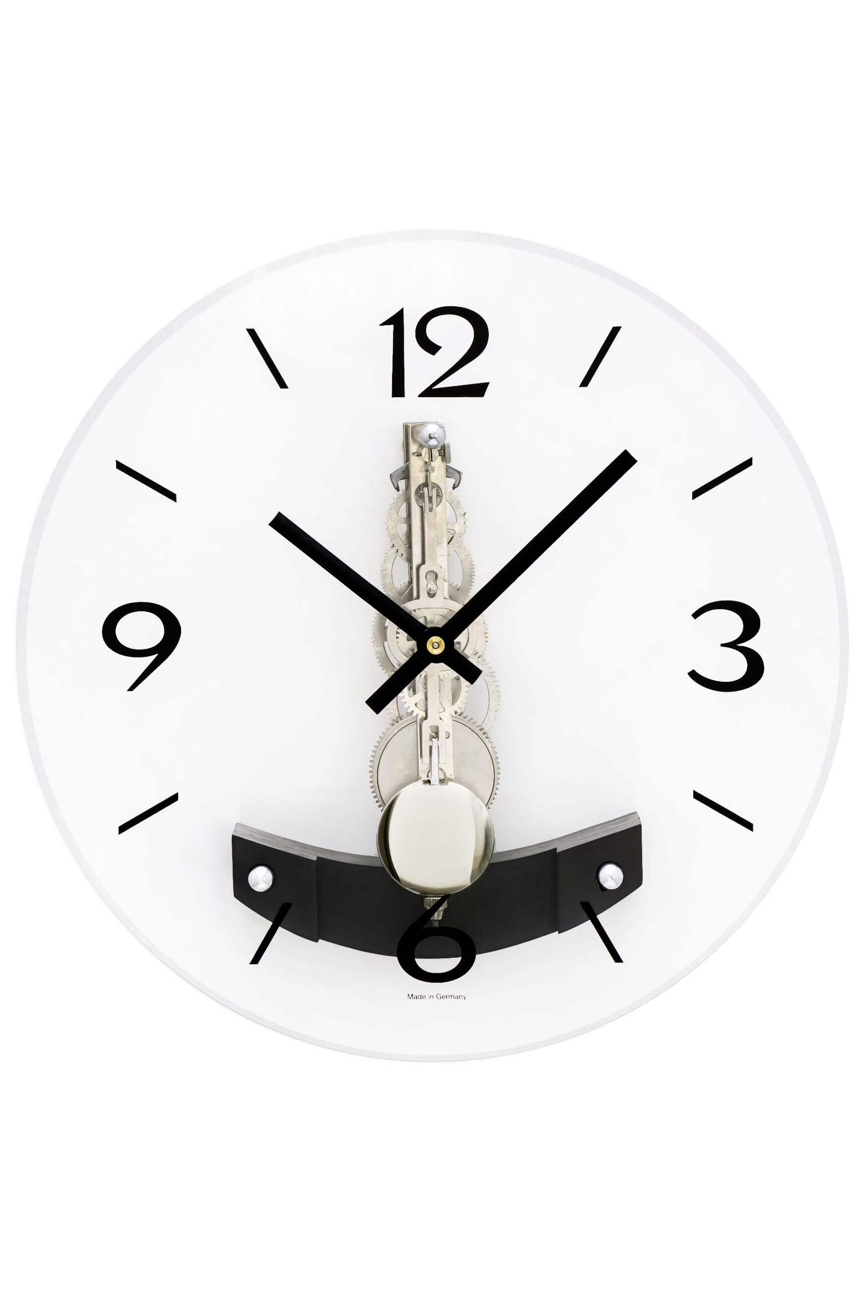AMS -AMS Regulator Glas Skelett Chrom 14 Tage Laufwerk 27cm- 2754