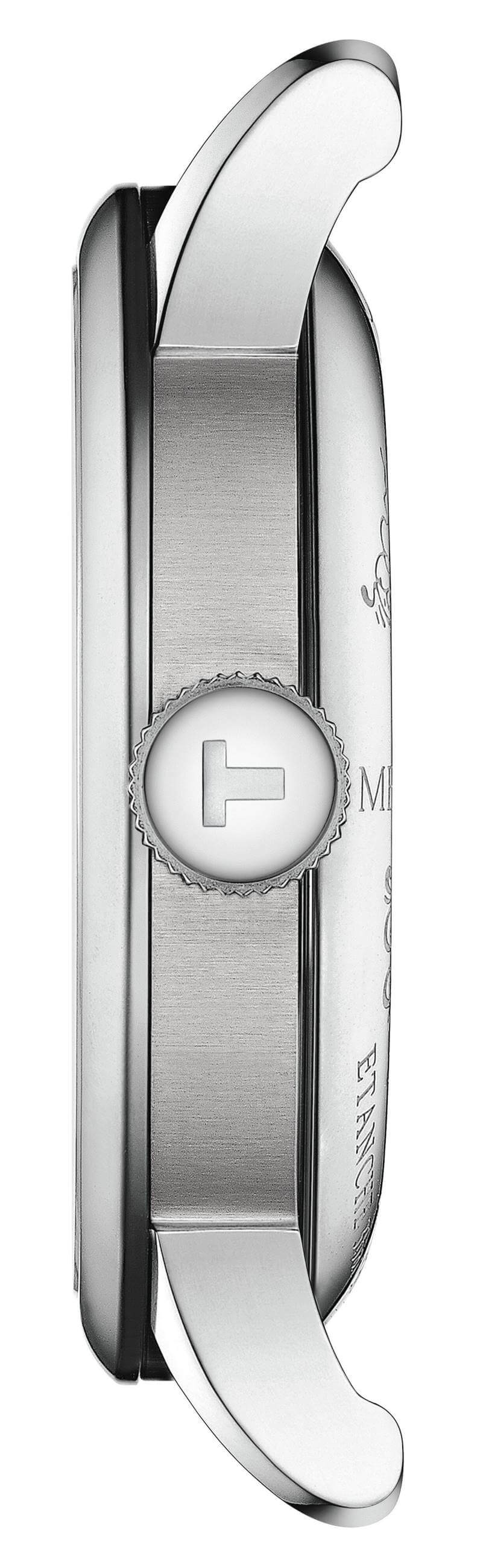 TISSOT -Le Locle Powermatic 80 Open Heart  Herrenuhr Braun Silber Automatik 39mm- T006.407.16.033.01