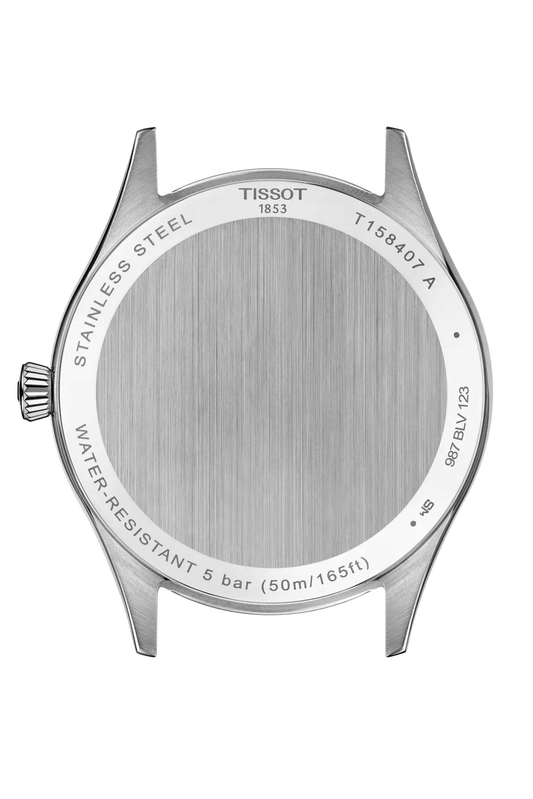 TISSOT -Classic Dream Herrenuhr Silber Schwarz Datum Saphirglas Automatik 40mm- T158.407.11.051.00