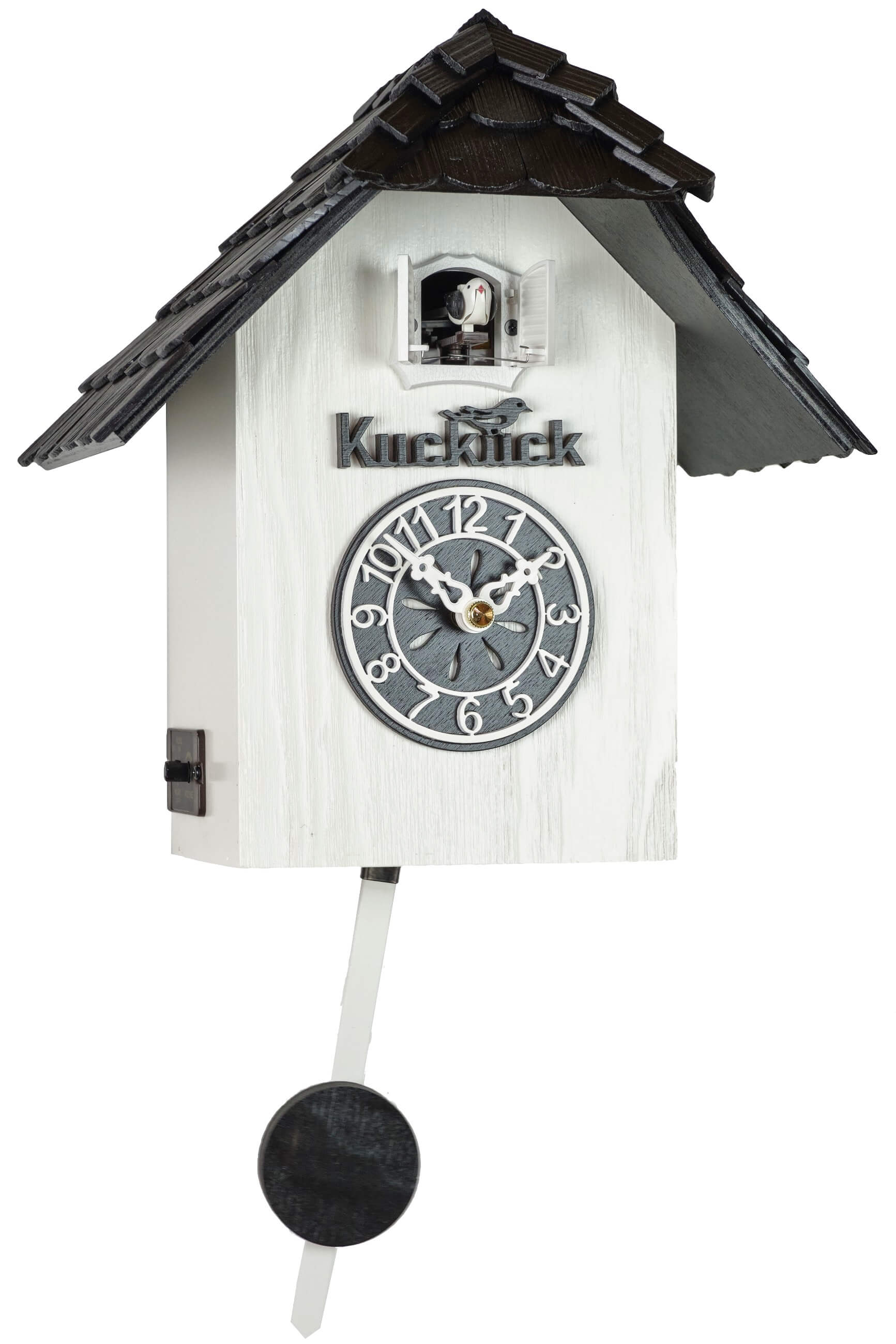 Trenkle -Cuckoo Clock Black White Quartz 28cm- 3301 QM