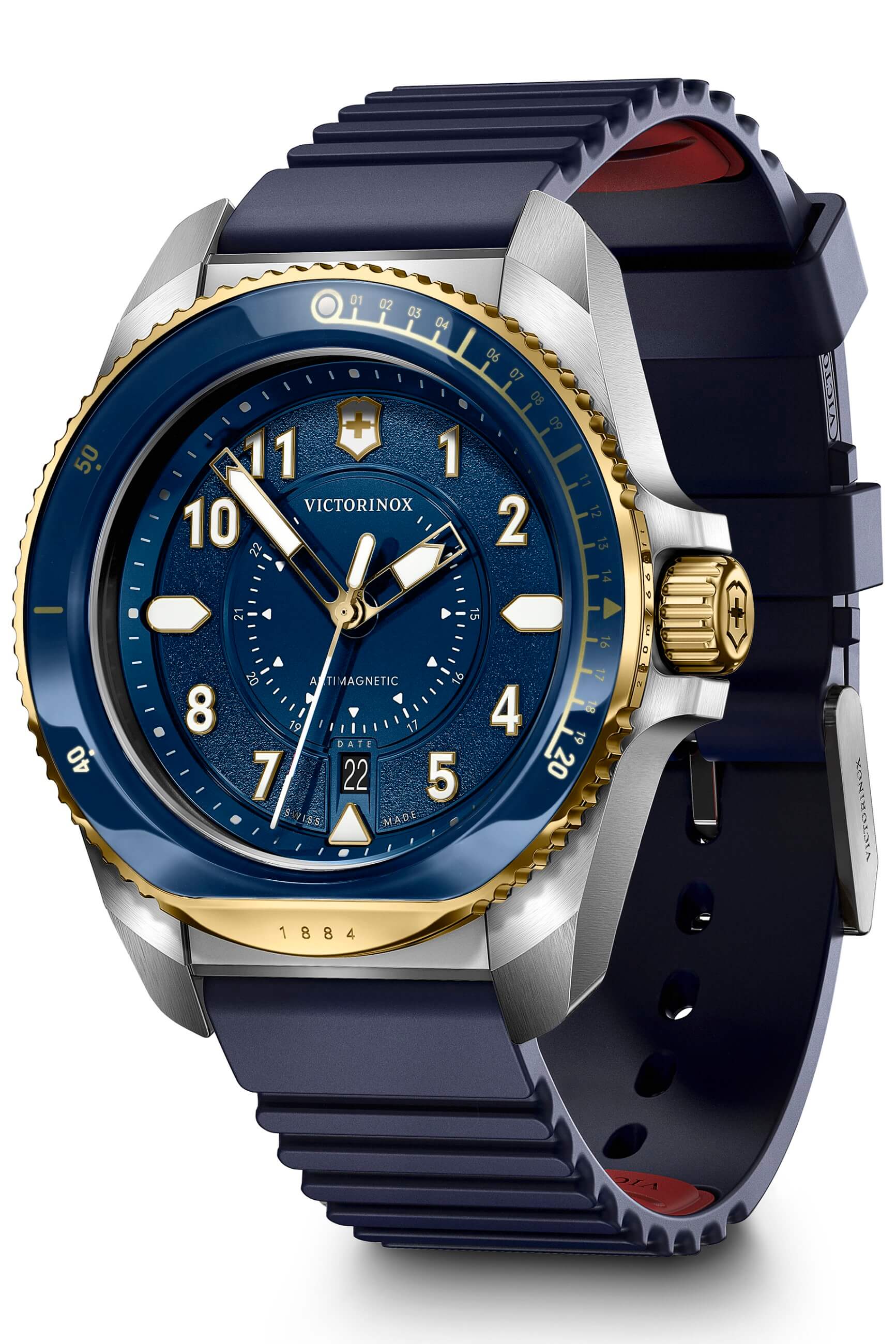 Victorinox -Journey 1884 Herrenuhr Blau Quarz Saphirglas 43mm- 242013