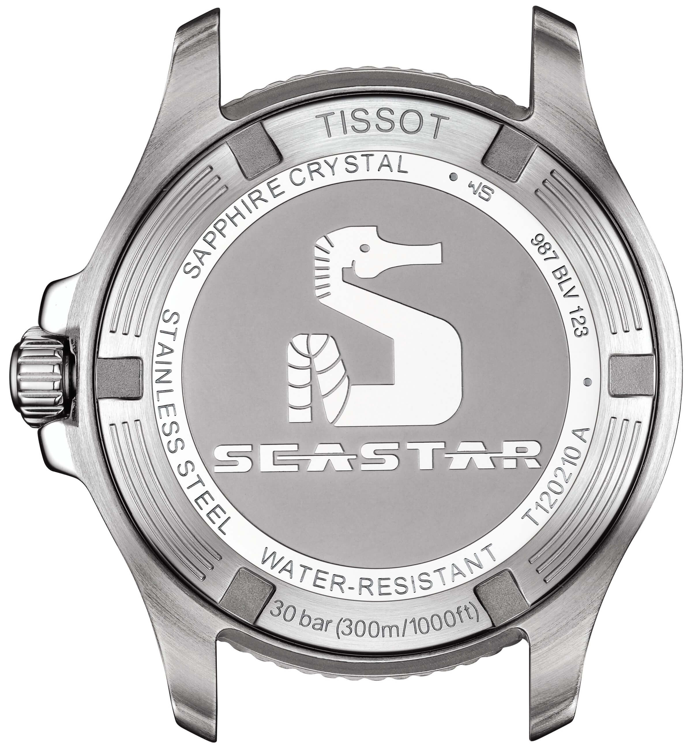 TISSOT -Seastar 1000 ladies' watch bicolour black quartz date sapphire crystal 36mm- T120.210.22.051.00
