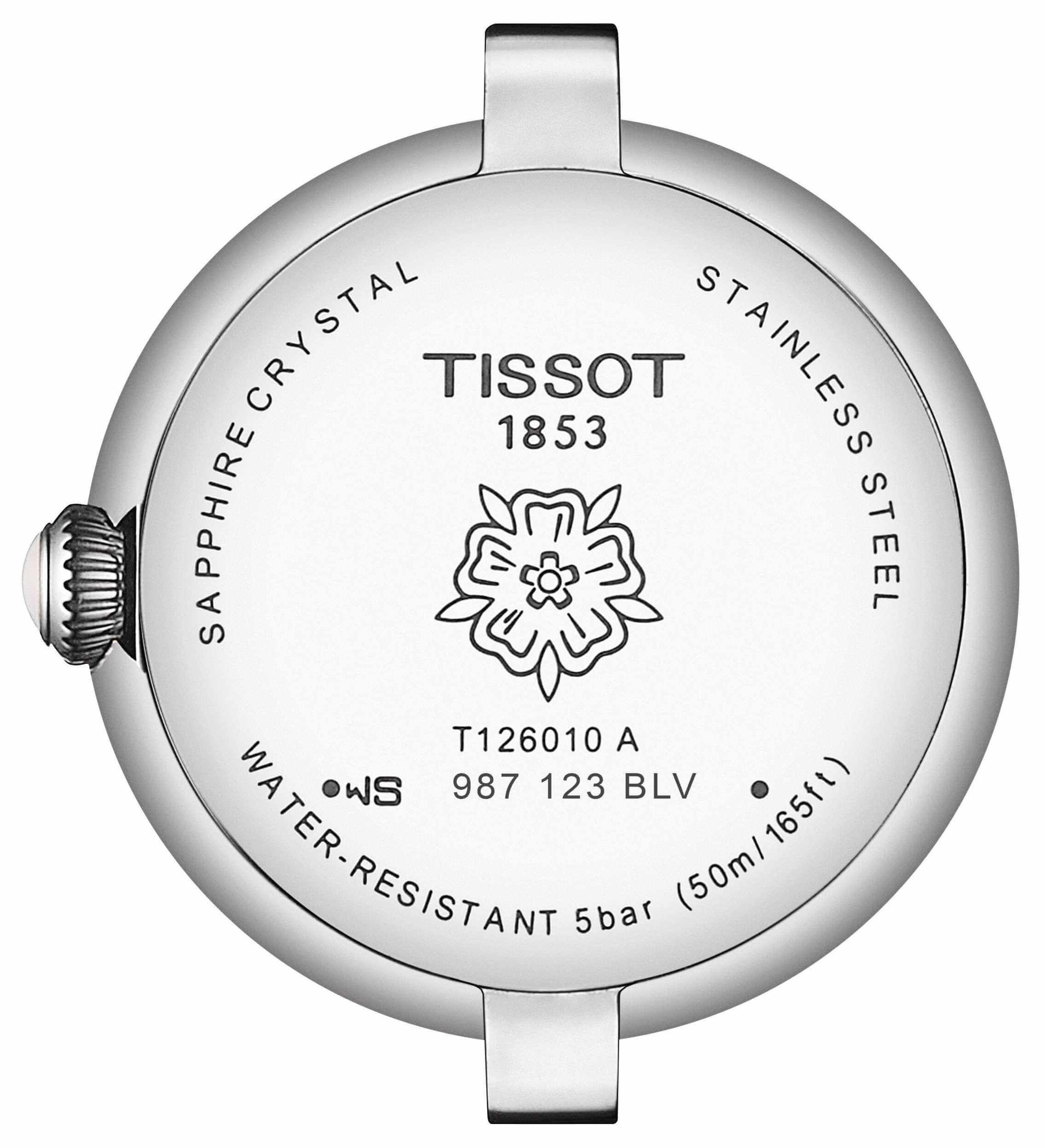 TISSOT -Bellissima Small Lady Ladies' Watch Silver Black Quartz 26mm- T126.010.16.013.00
