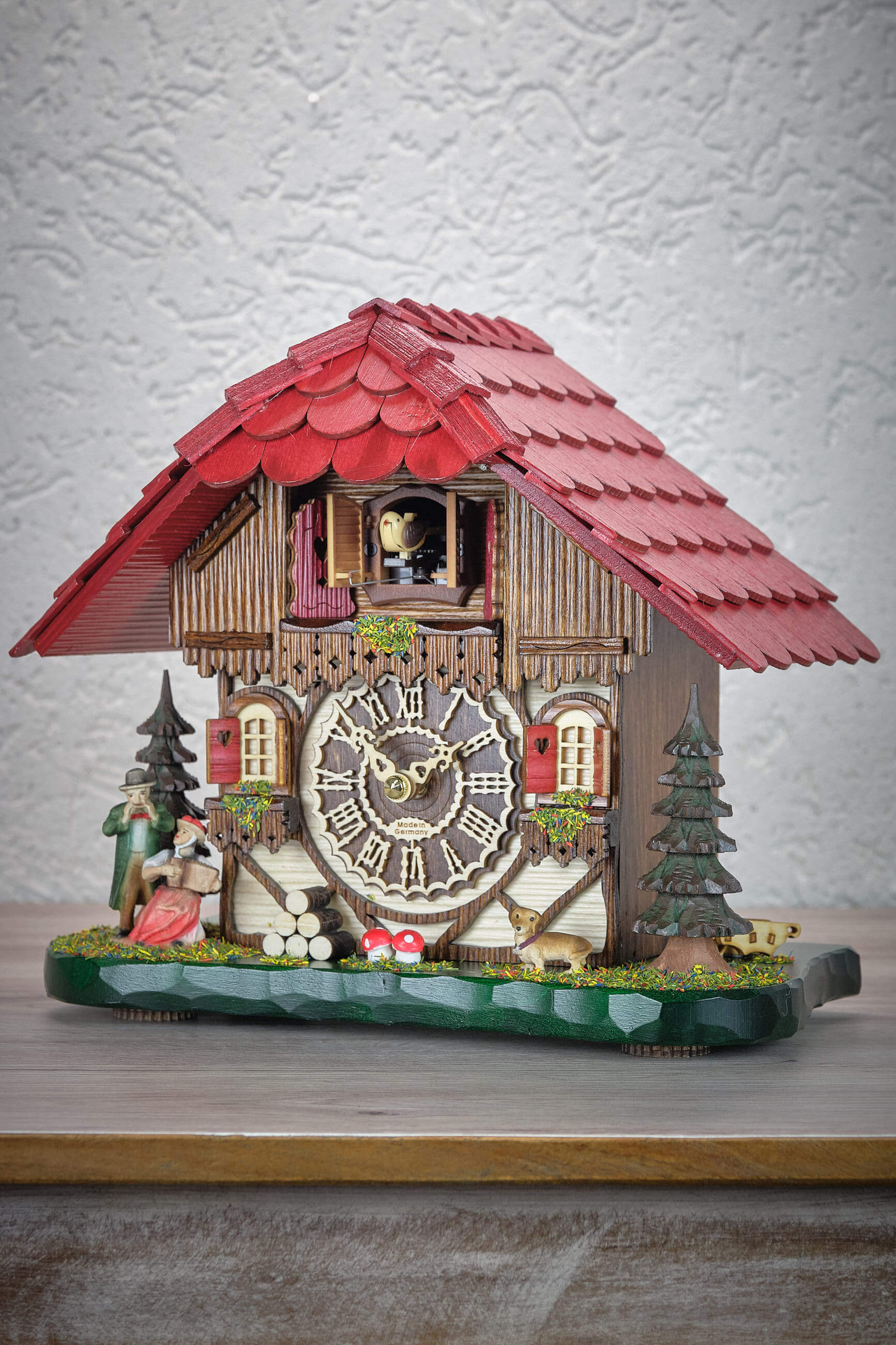 Trenkle -Cuckoo clock for wall or table with lighting music house 27cm- 7206 QM